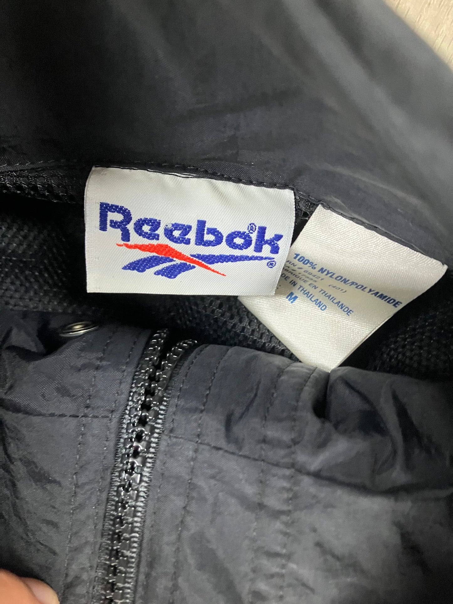M - Vtg Reebok Nylon Track Jacket
