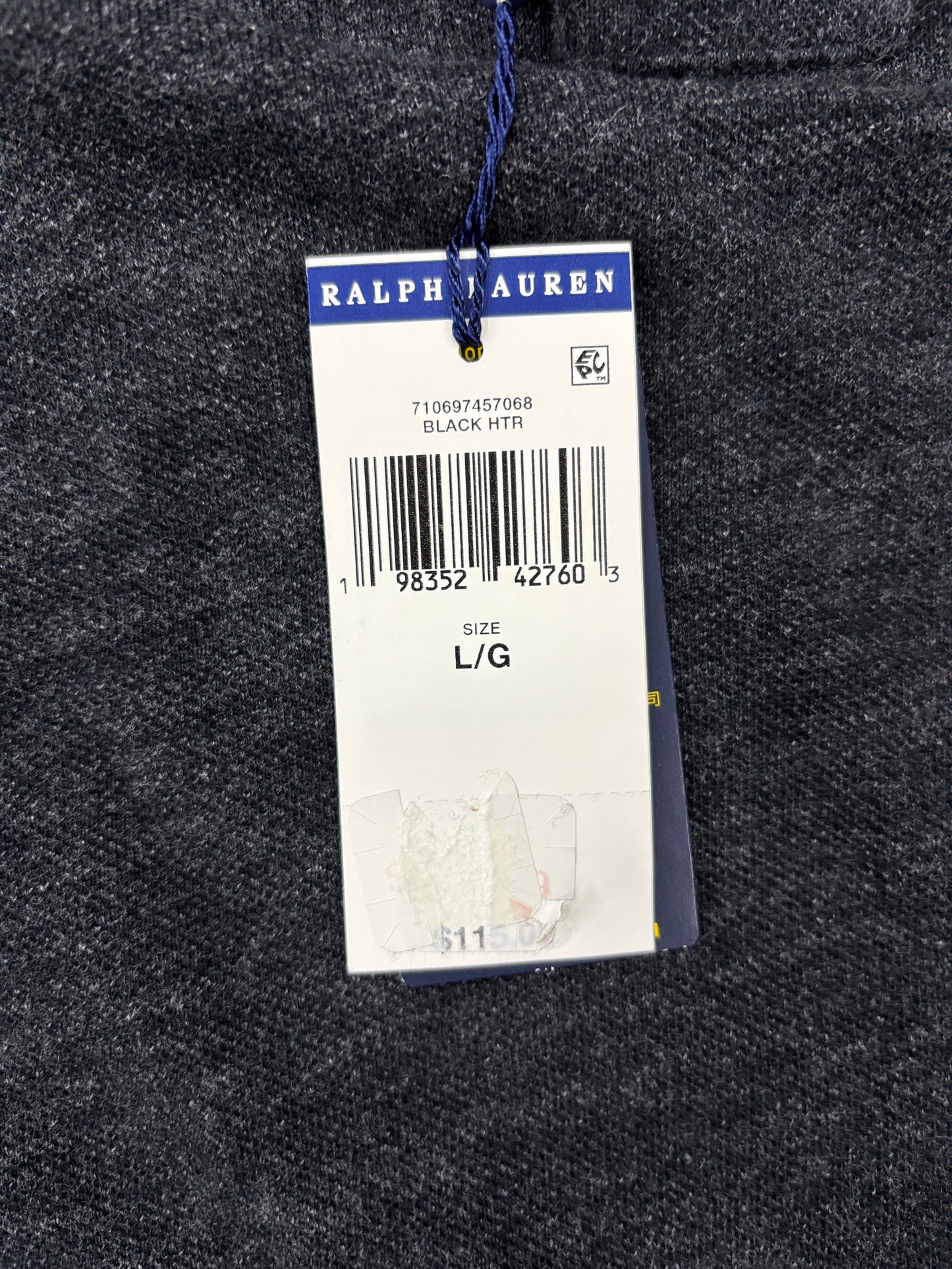 Polo Ralph Lauren black grey shirt L