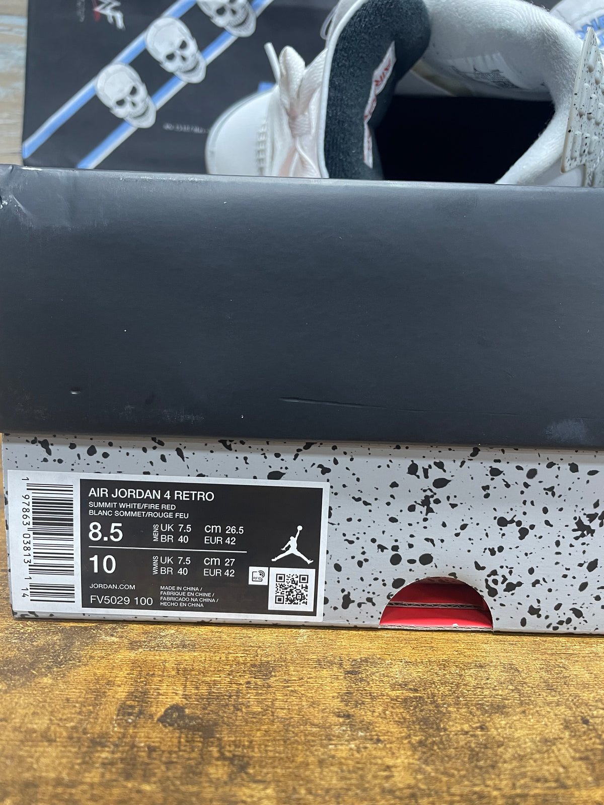 8.5 - Air Jordan 4 Retro White Cement