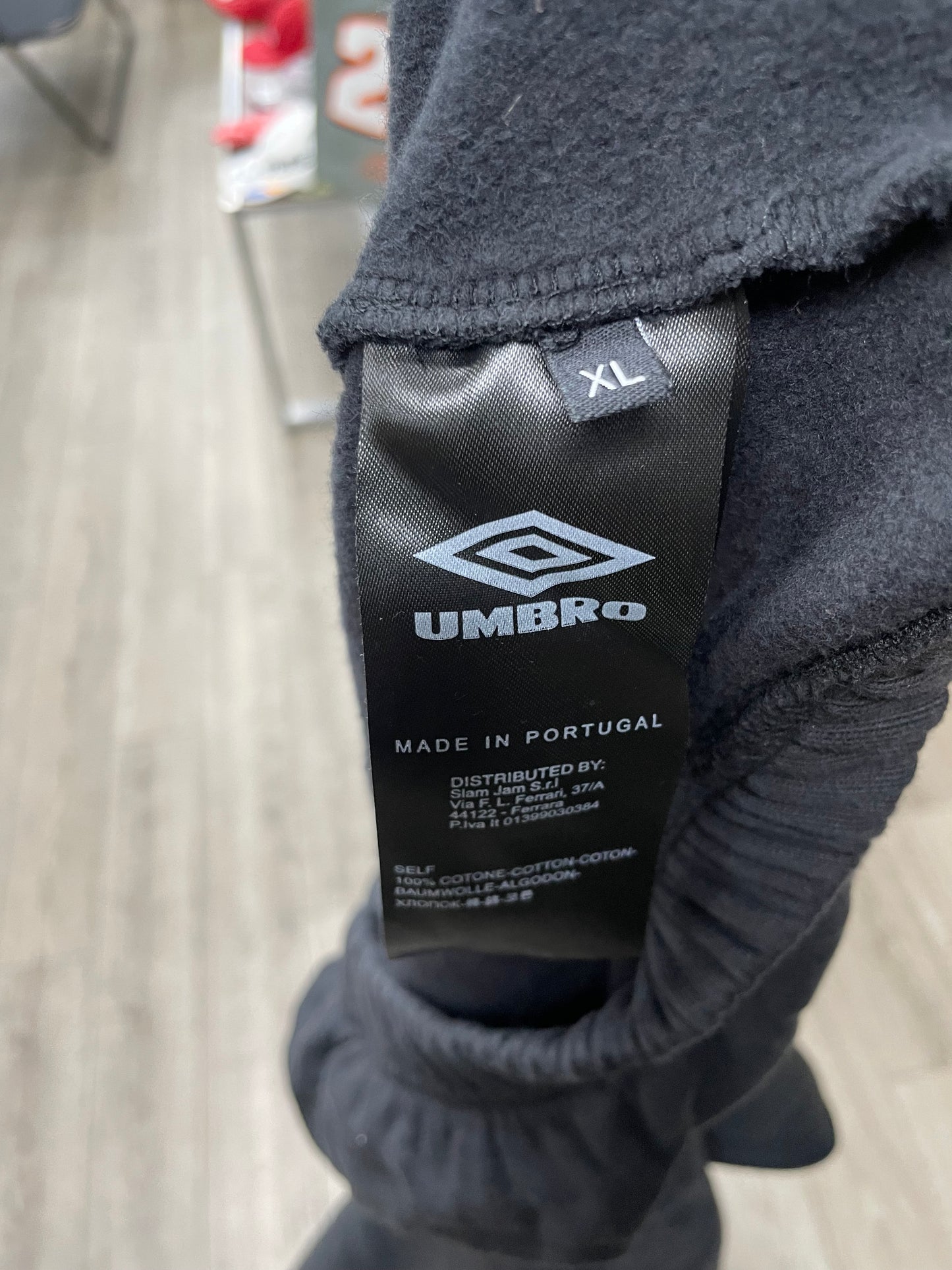 Umbro x Slamjam Logo Mask Hoodie Black XL