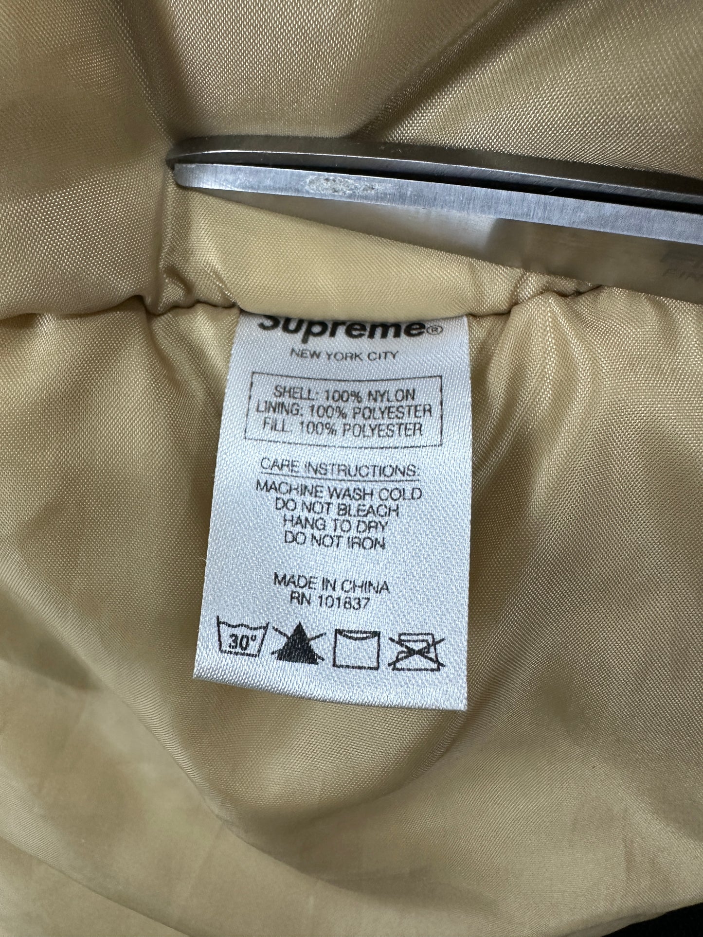 Supreme Sleeve Logo Parka Teal Size M