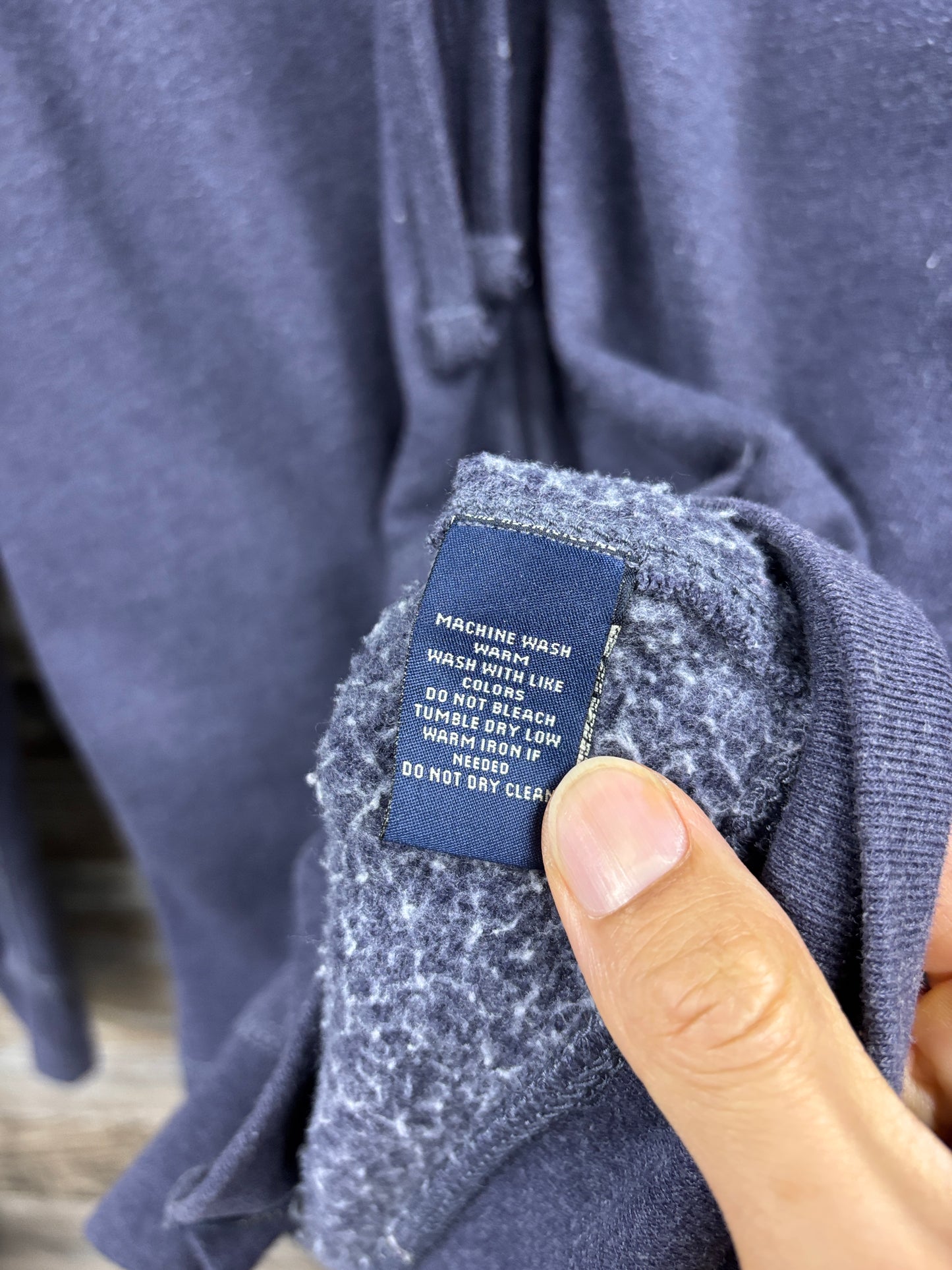 M- Polo jeans ralph Lauren zip up hoodie navy blue