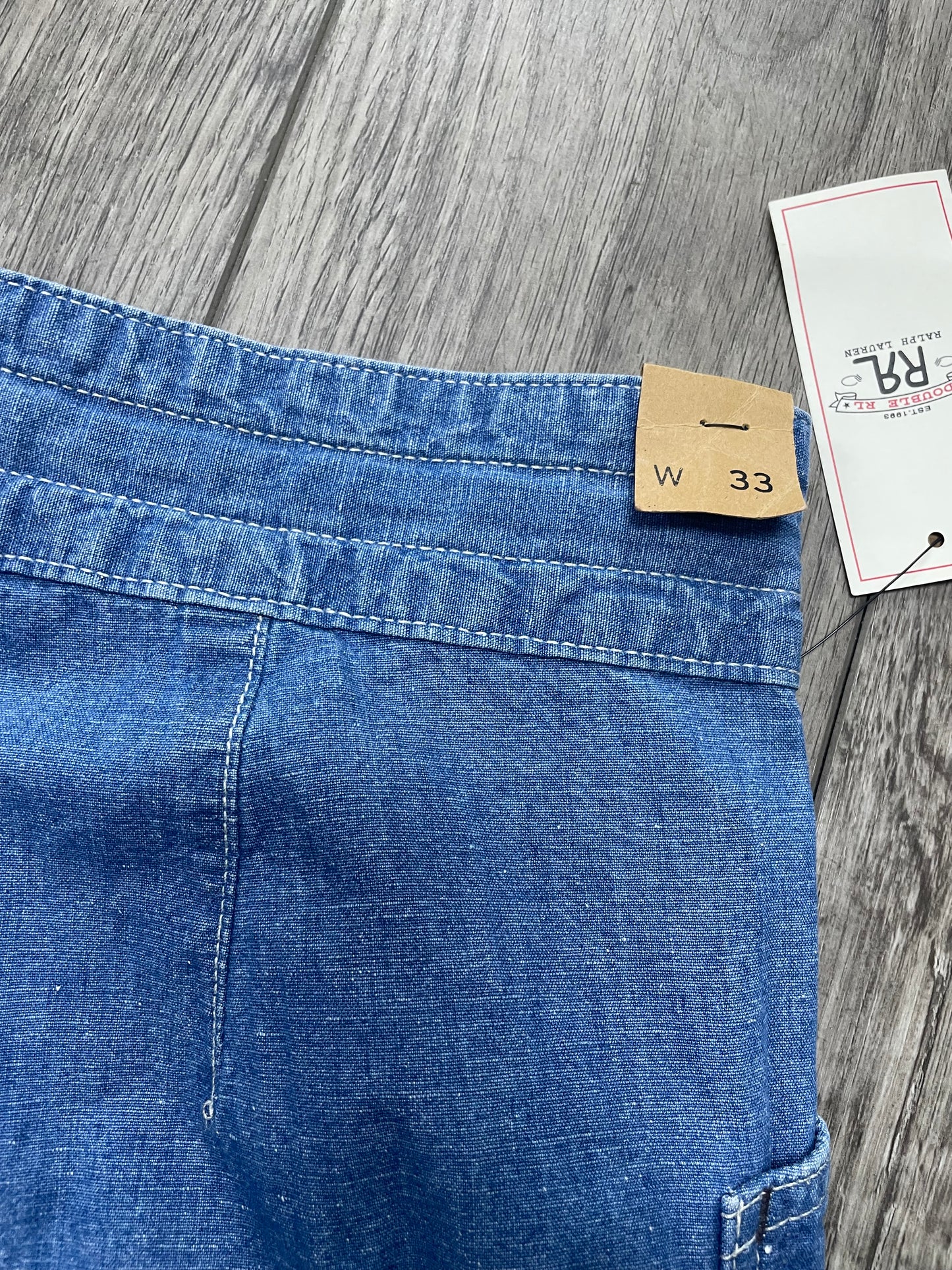 RRL Indigo Cotton-Linen Chambray Shorts