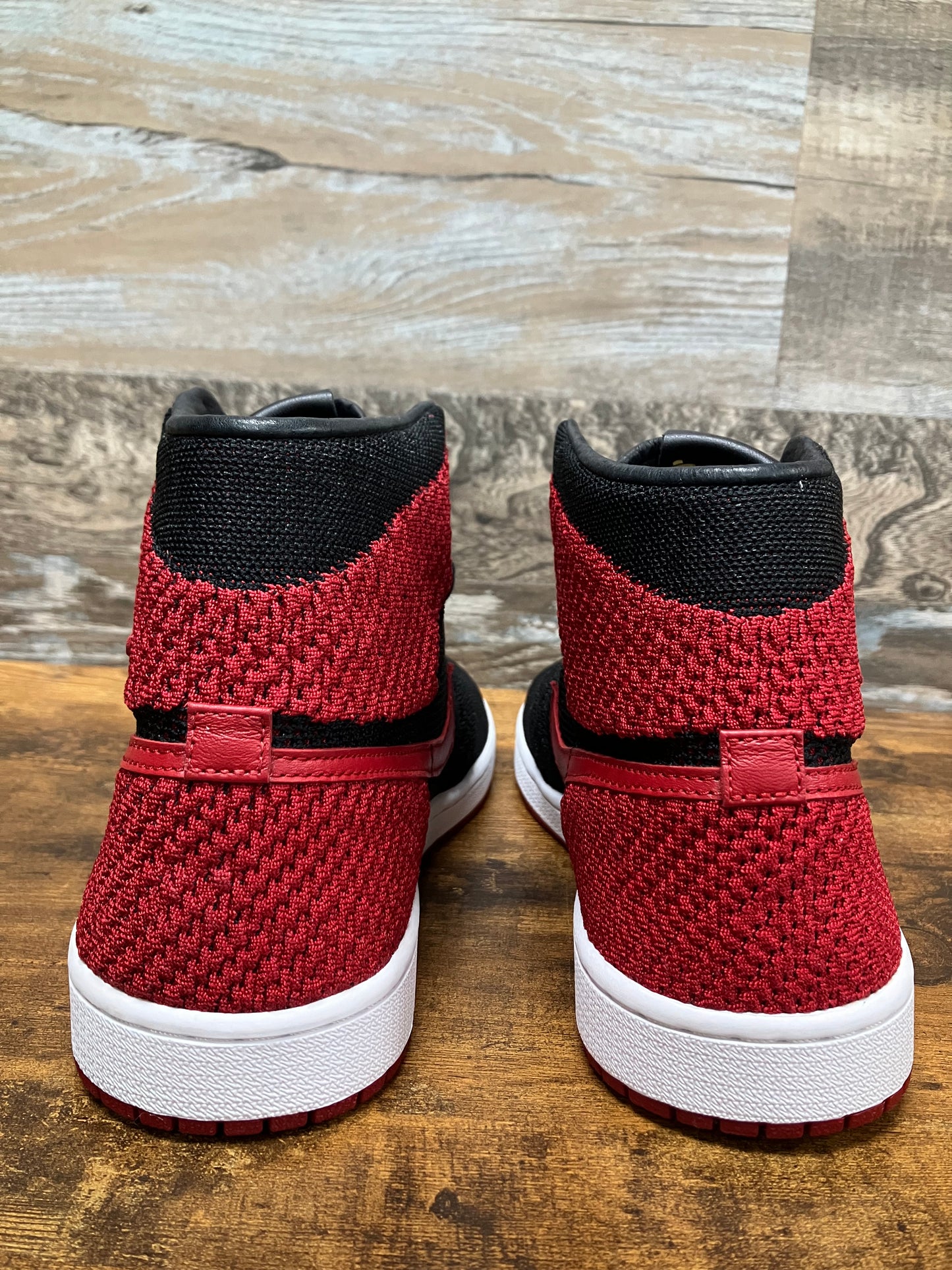 10-Air Jordan 1 high Flyknit Bred