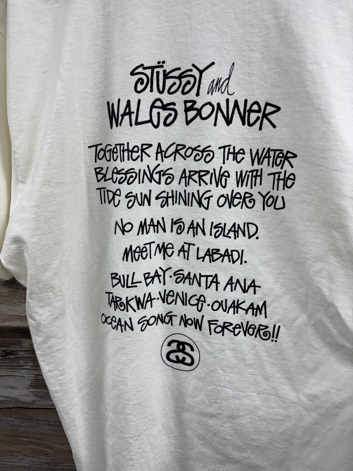 Stussy wales Bonner cream tee XL