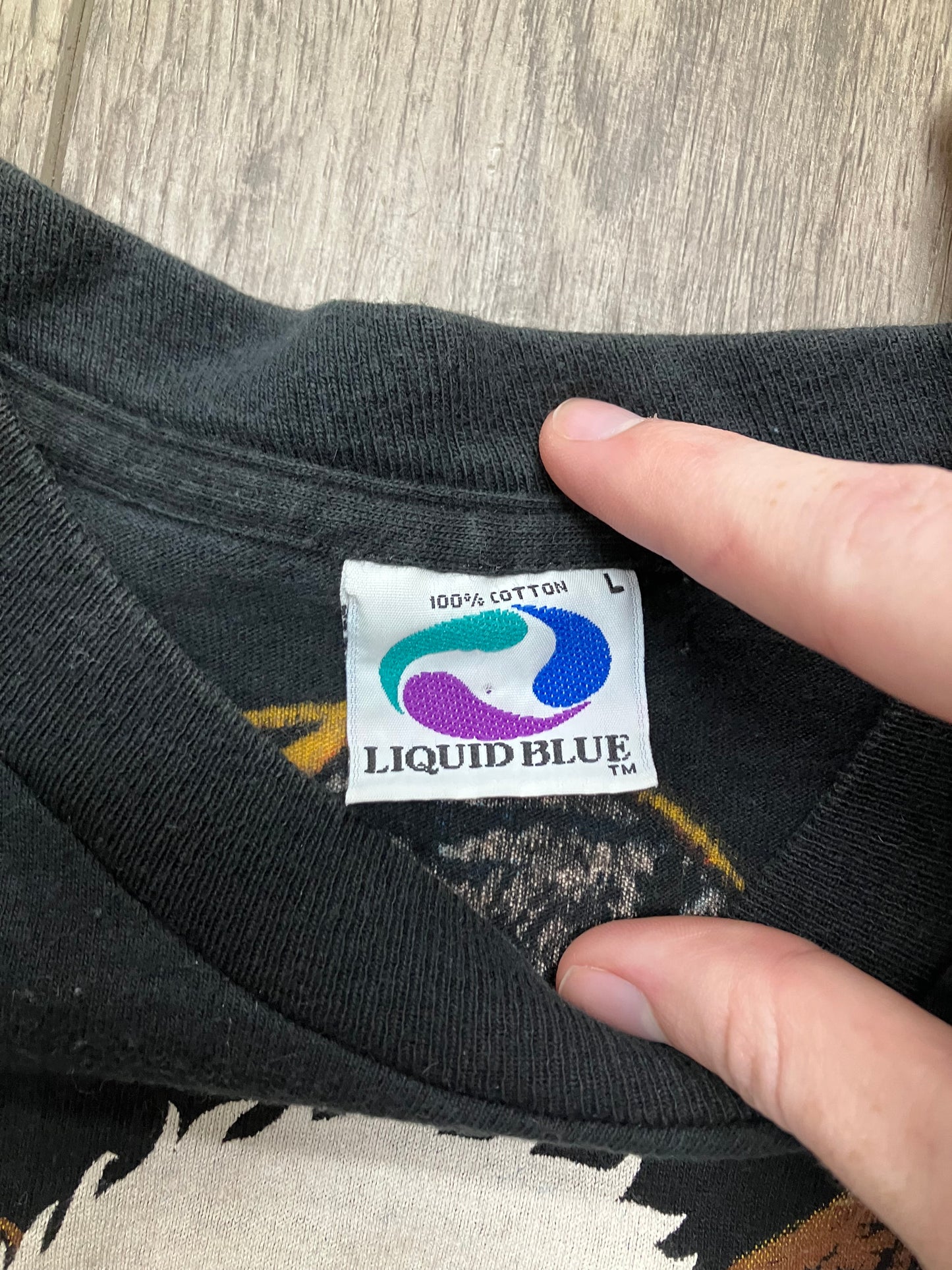 Liquid Blue Eagle Tee Size Large