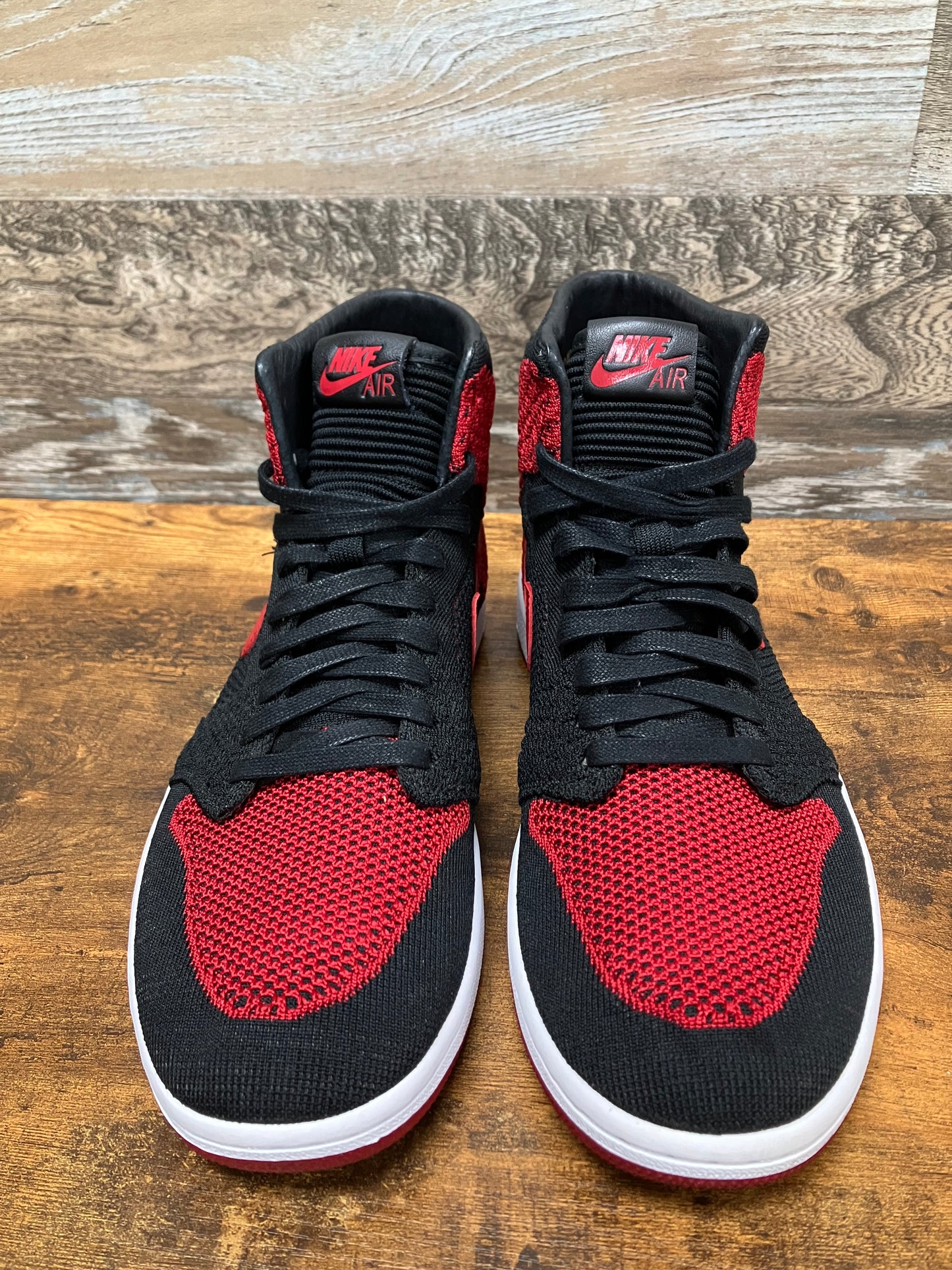 10-Air Jordan 1 high Flyknit Bred