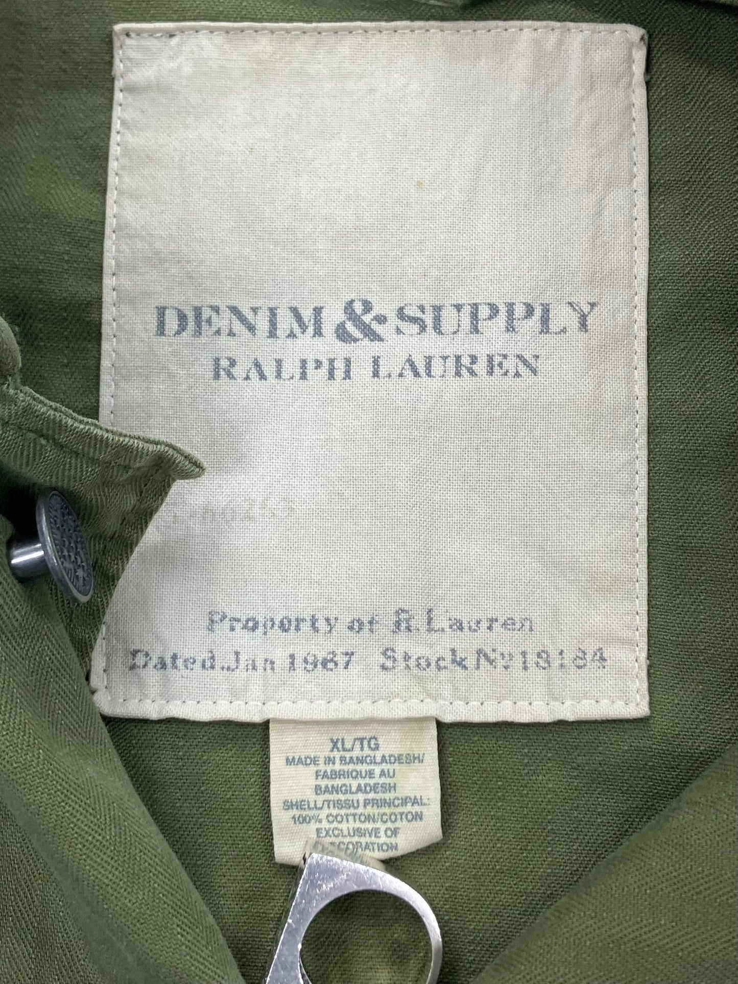 Polo Military Button Jacket Size XL