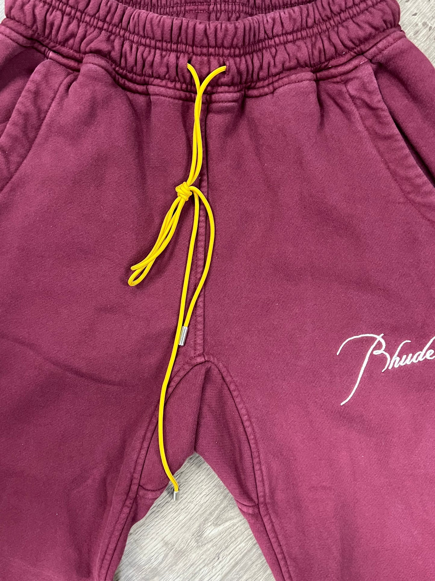 S - Rhude Maroon sweatpants