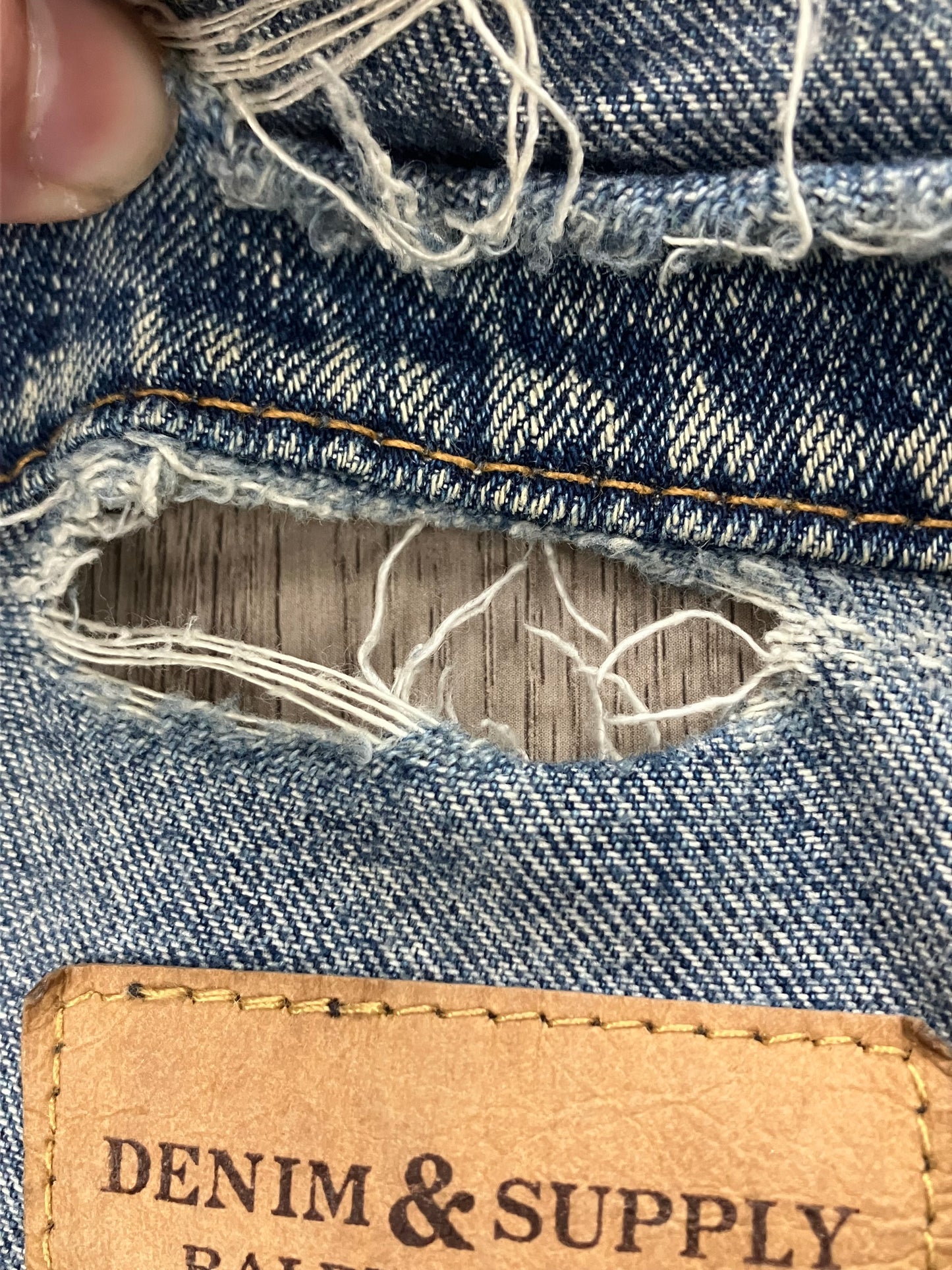 XL-Polo Denim and supply Distressed jacket