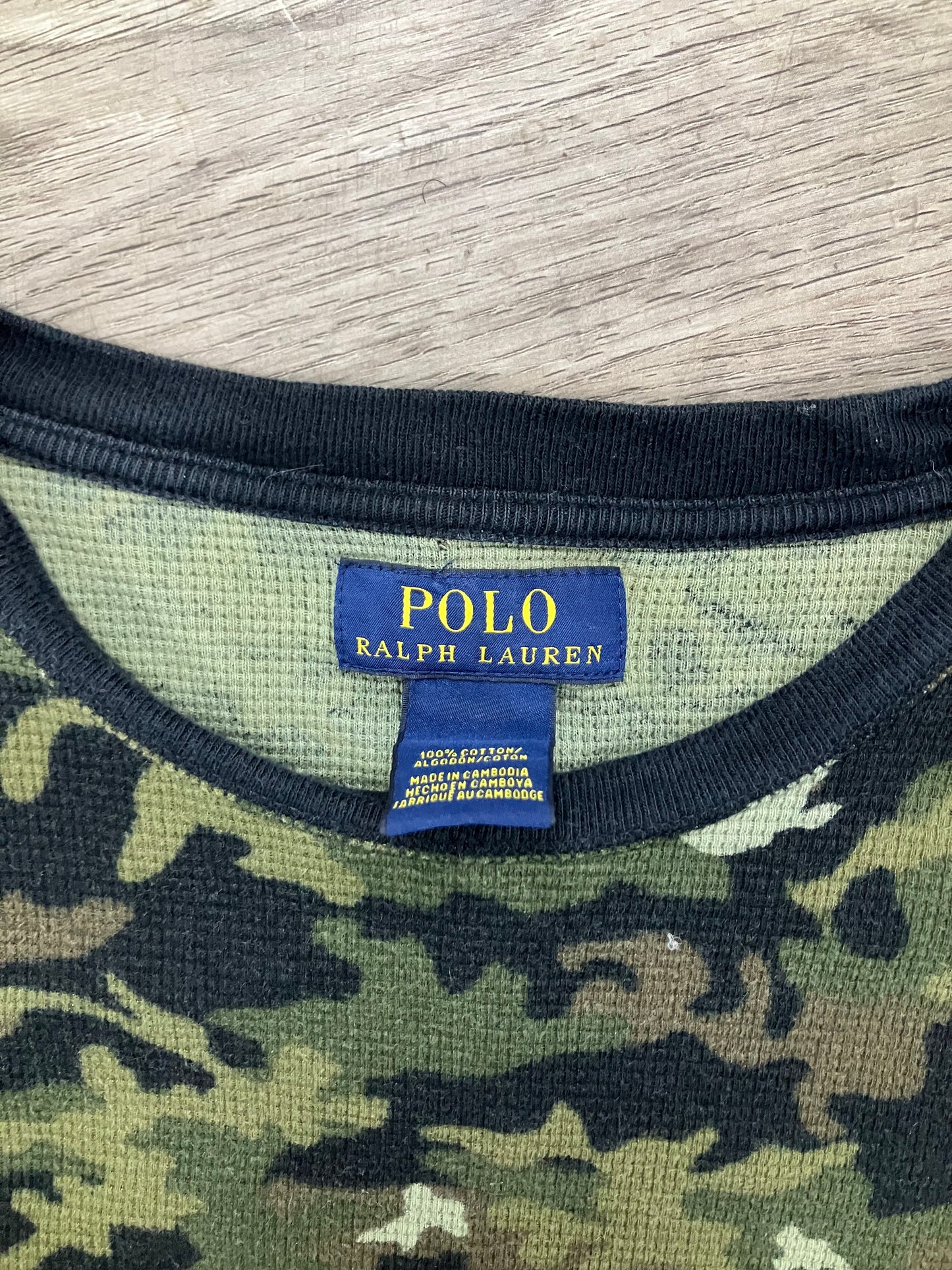 L - Polo By Ralph Lauren Camo Thermal Long Sleeve