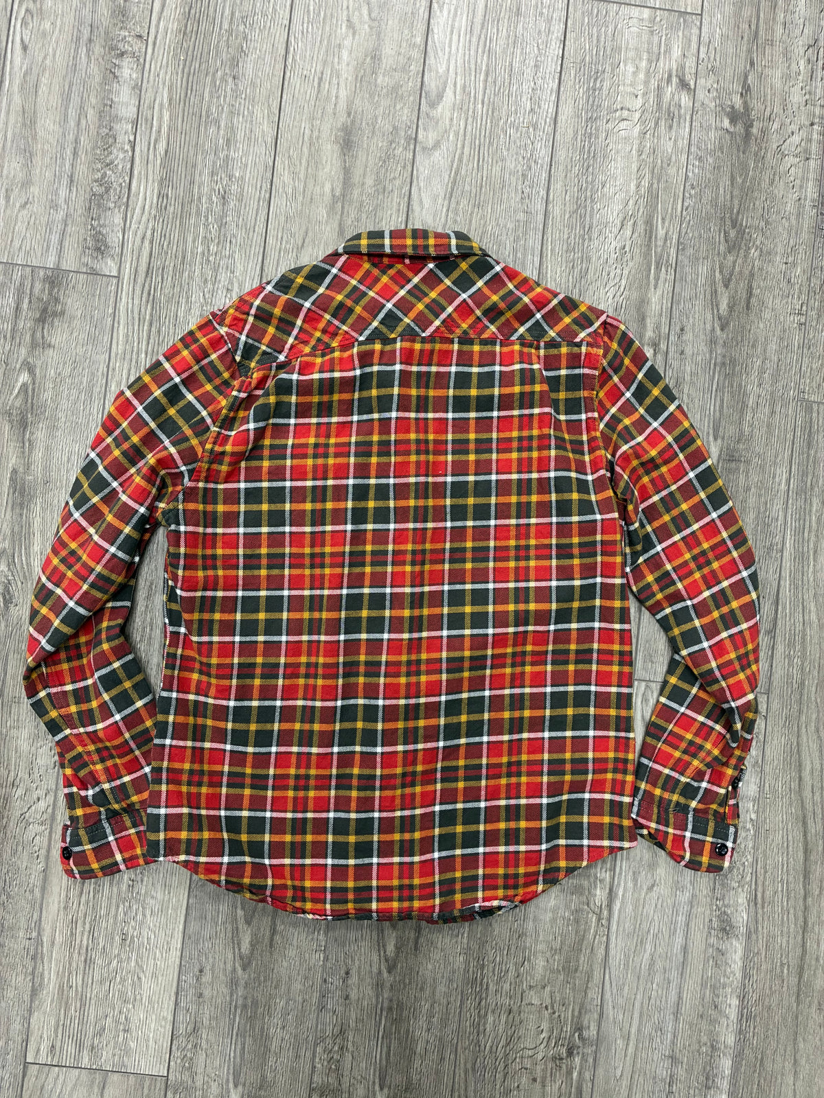 Denim & Supply Ralph Lauren Mens Heavyweight Plaid Flannel Shirt M