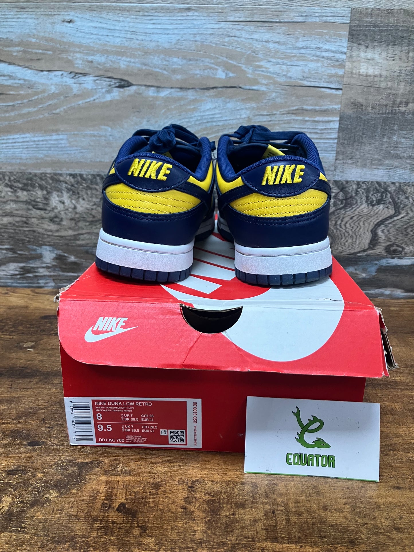 Dunk Low Michigan Size 8