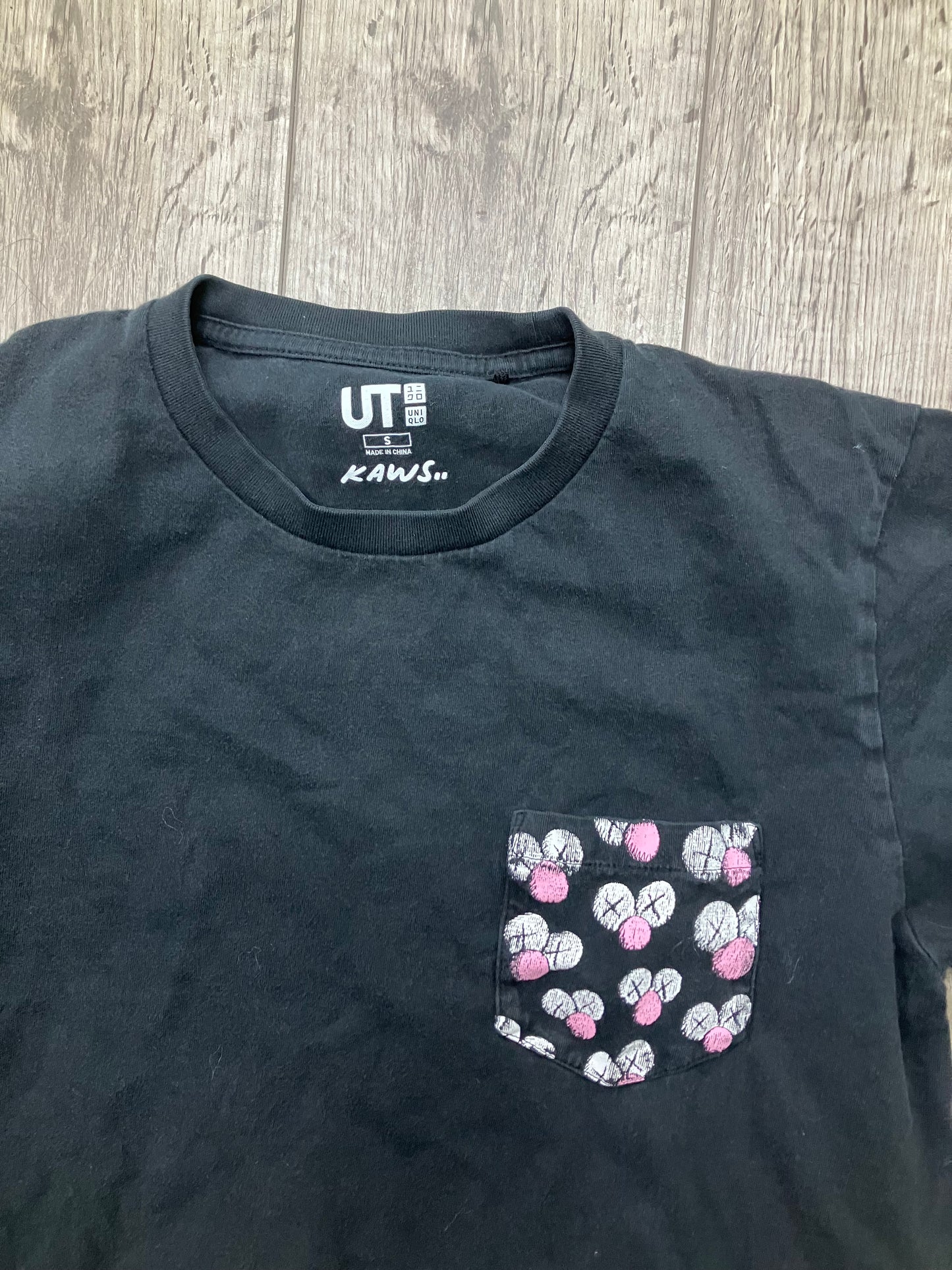 Kaws Uniqlo Pocket Tee Size Small