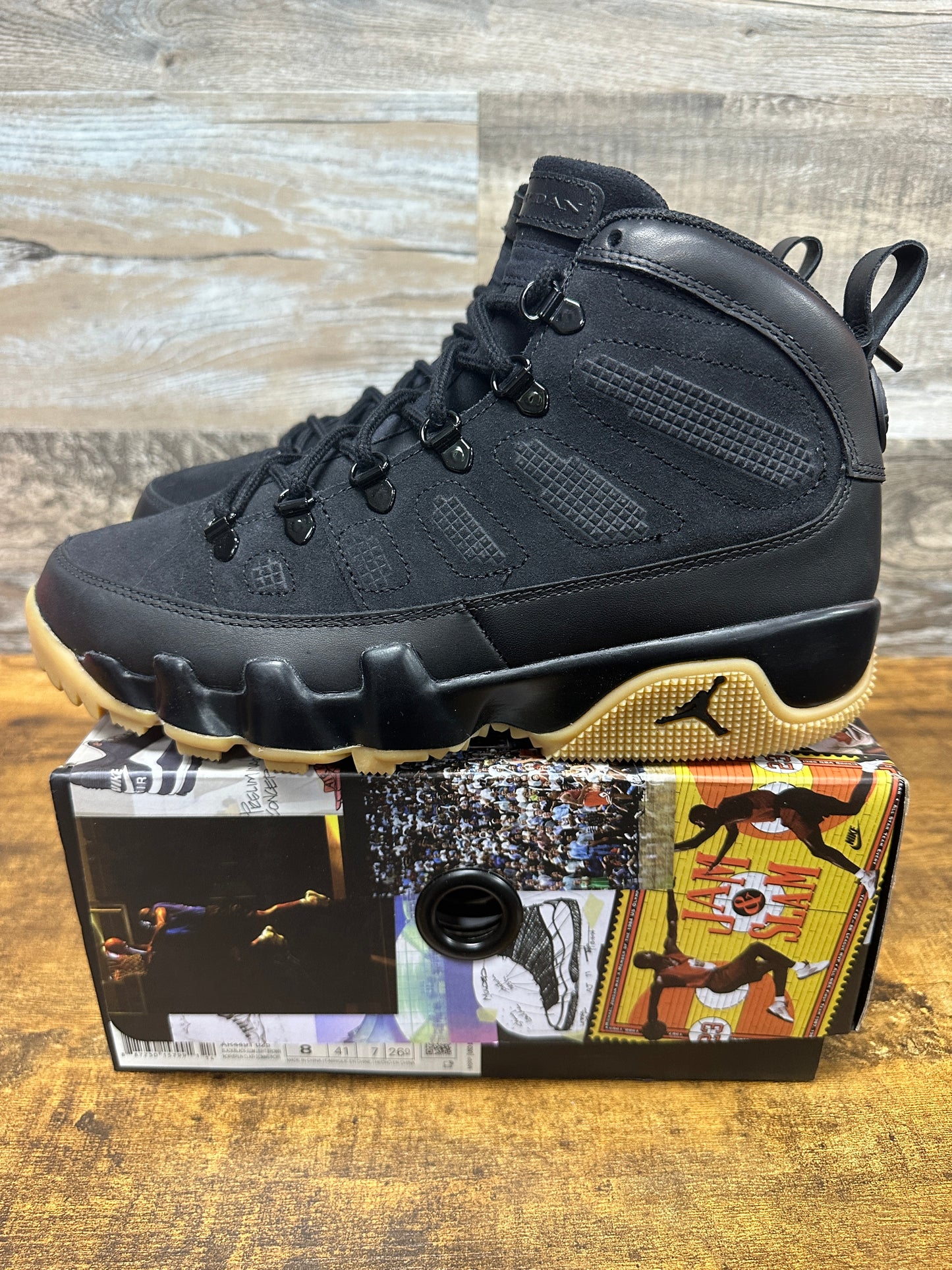 Jordan 9 Boot NRG light gum Size 8