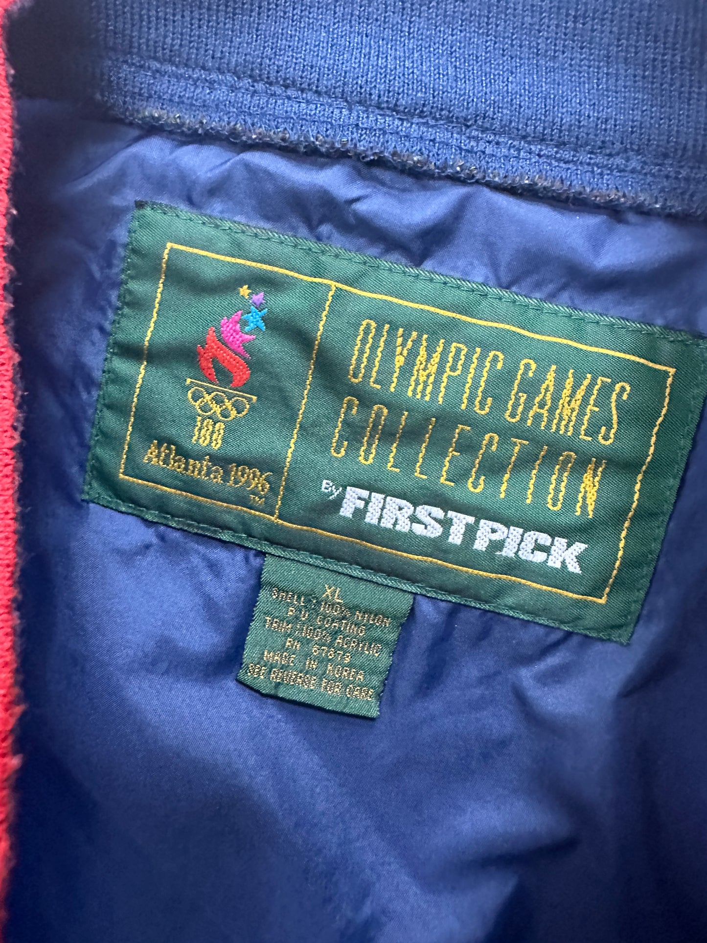 Atlanta 1996 Olympics Pullover jacket Size XL