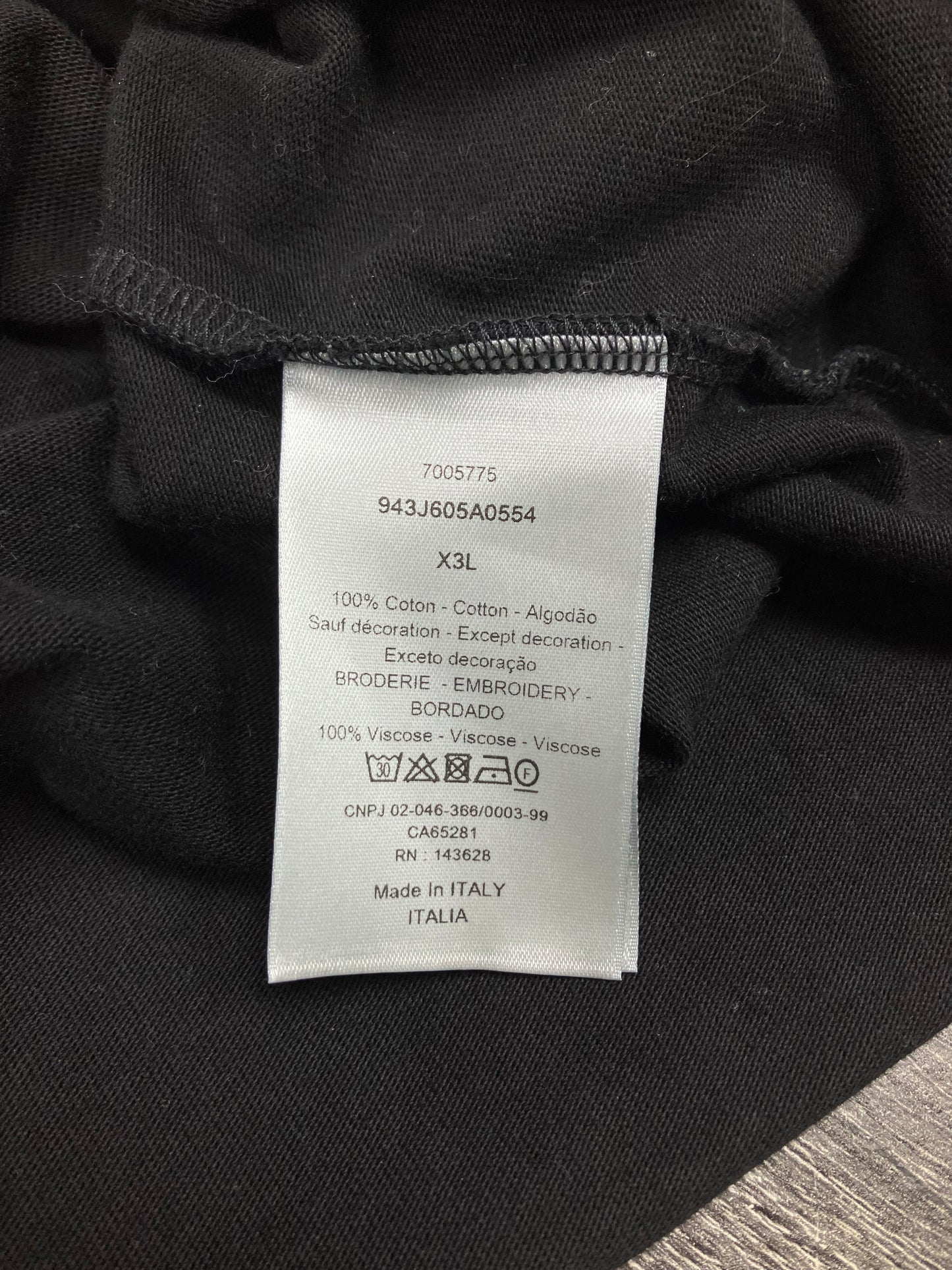 Christian Dior CD Tee Size 3XL