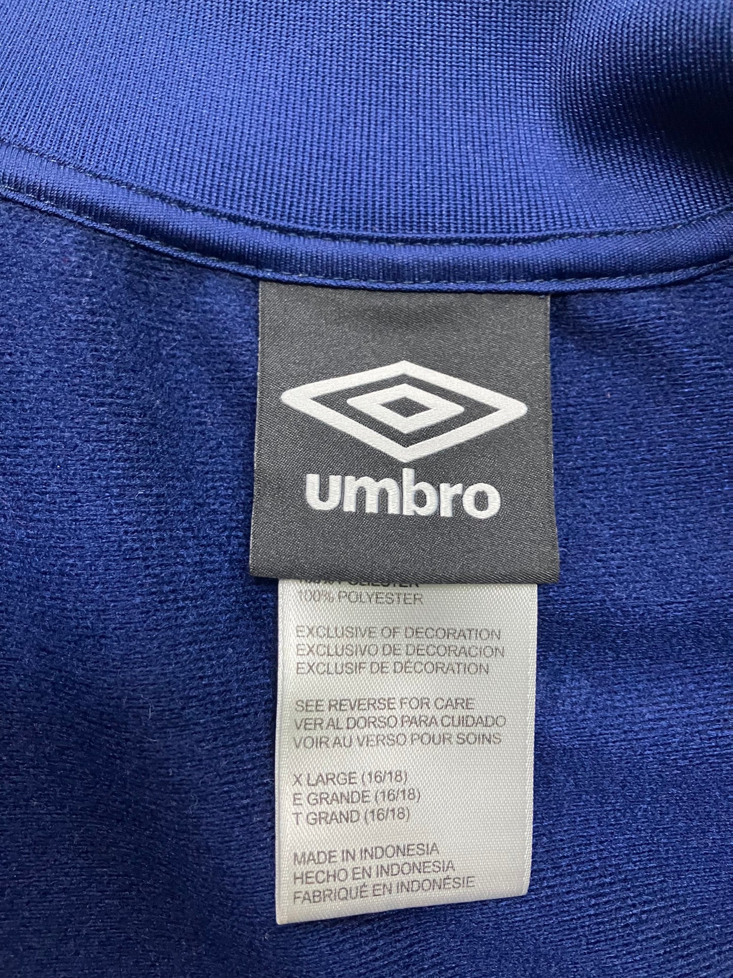 Umbro Blue Jacket Full Zip S