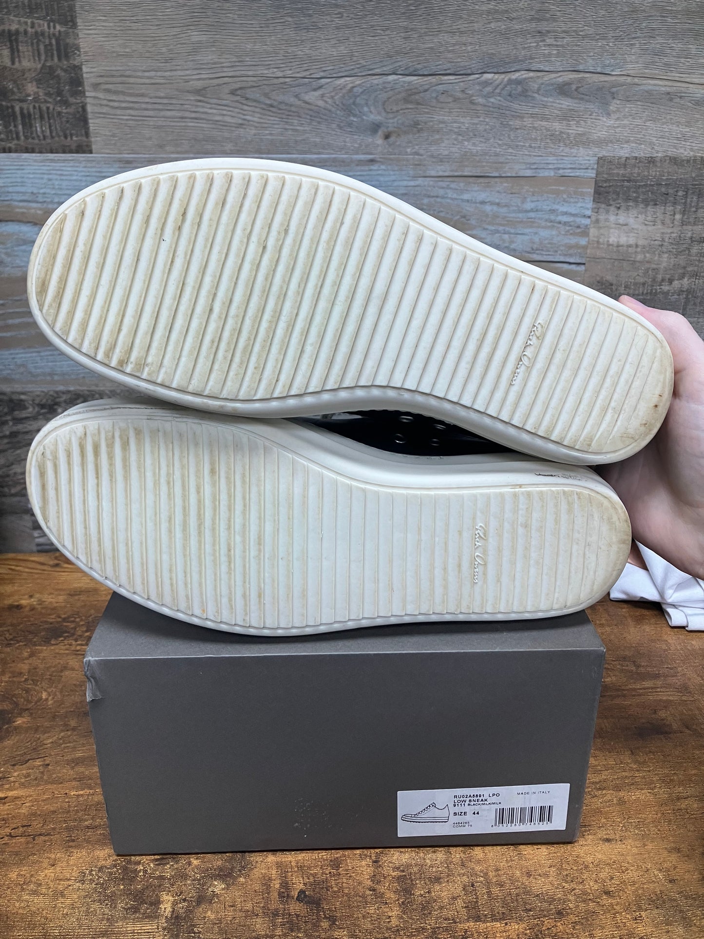 Rick Owens Mainline Ramone Low Milk Size 44/11