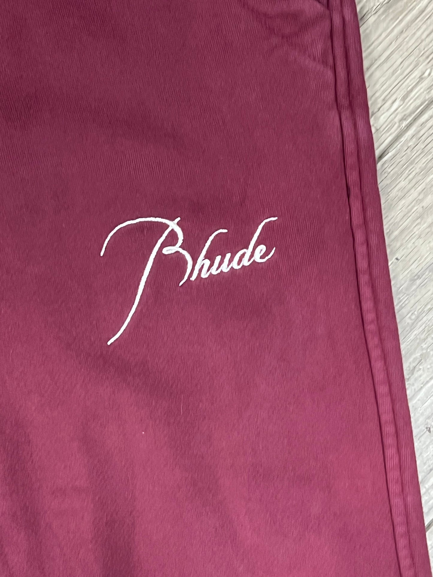 S - Rhude Maroon sweatpants