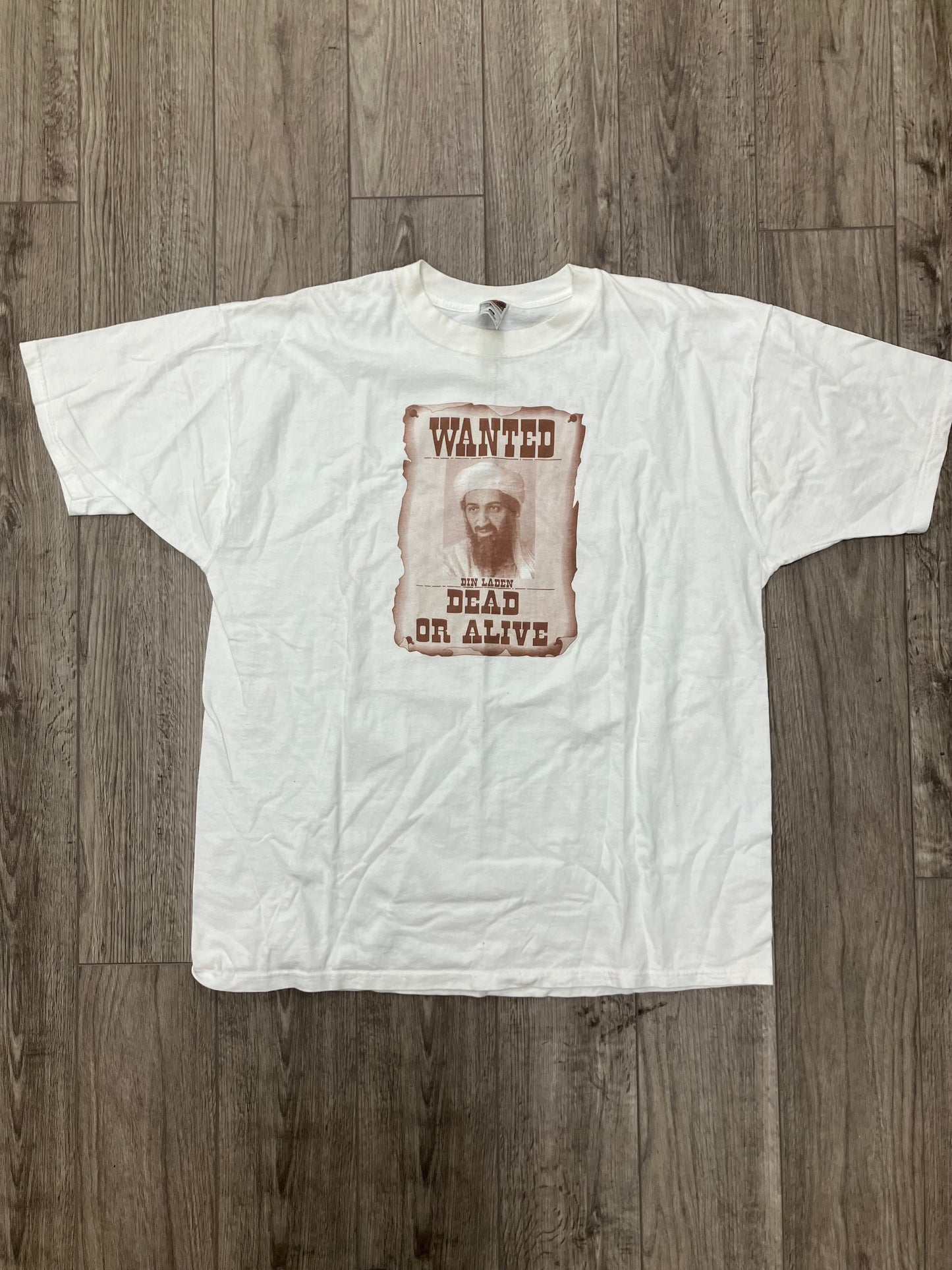 Osama Bin Laden ‘Dead or Alive’ Tee XXL