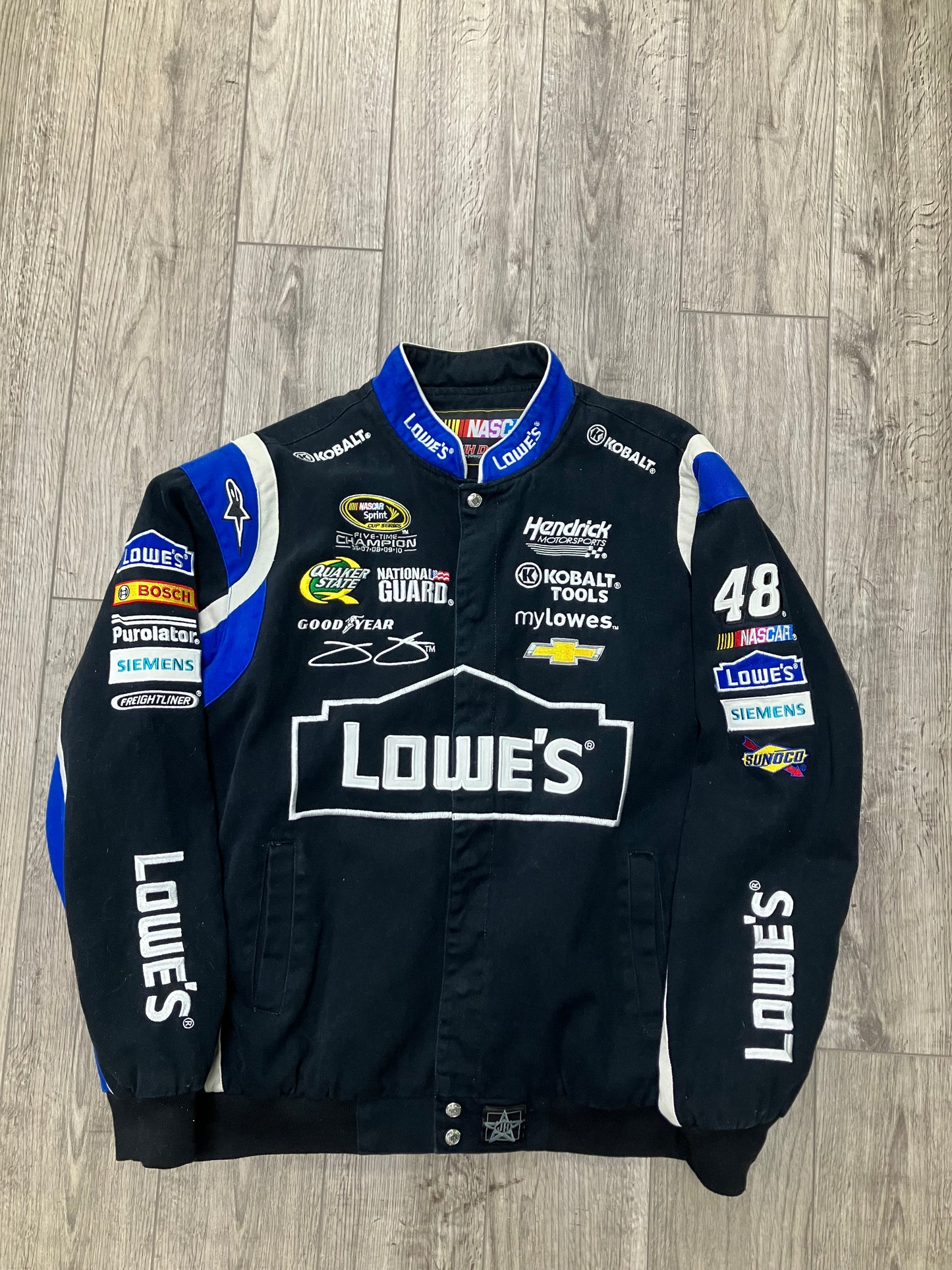 Vintage Jeff Hamilton Jimmie Johnson NASCAR Jacket XL