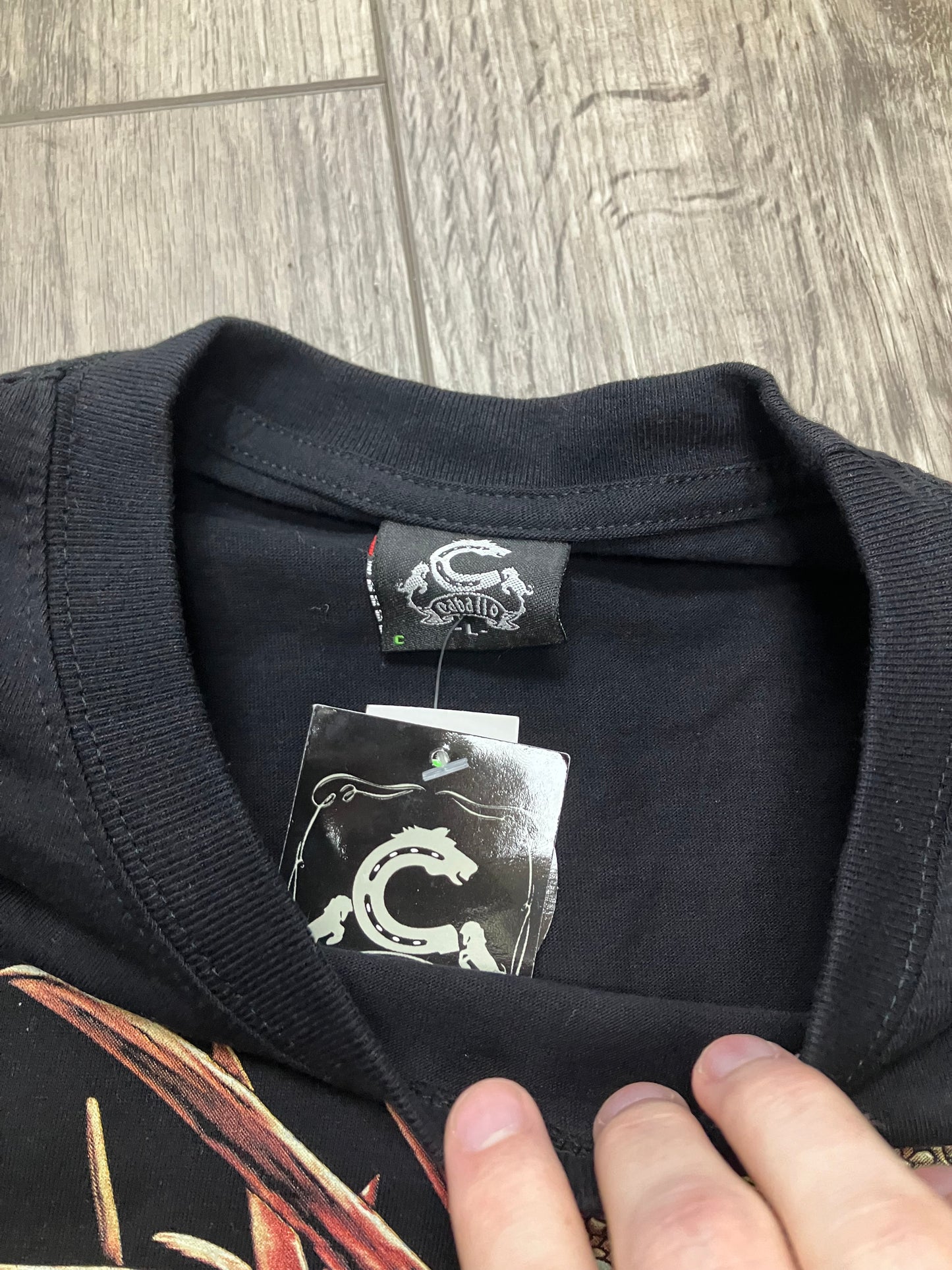 Caballo Lizard Tee Size Large