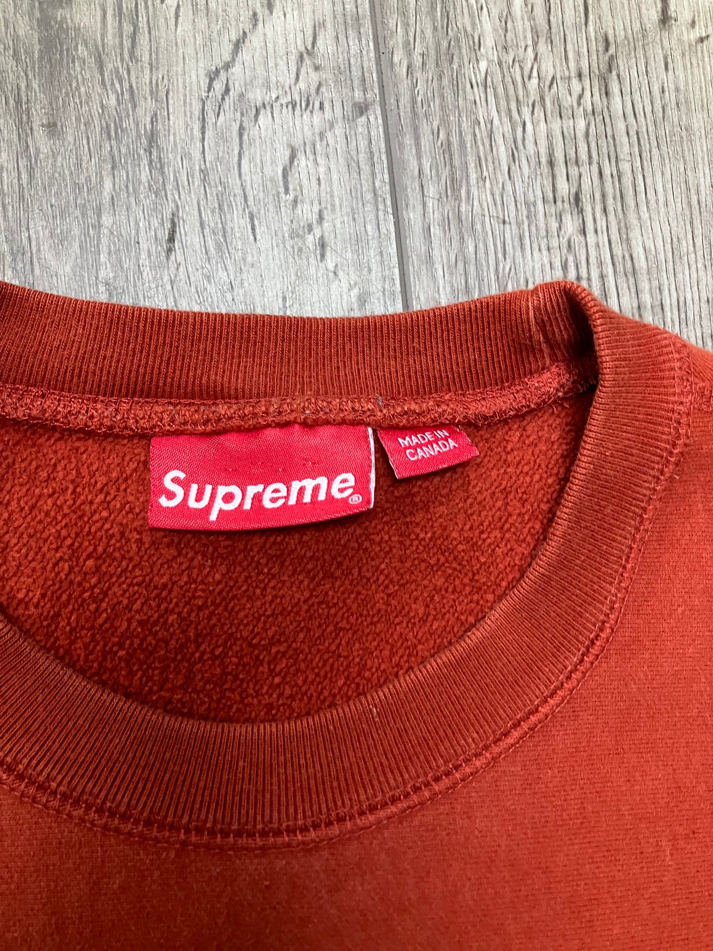 Supreme Box Logo Crewneck 2018 Rust Size Large