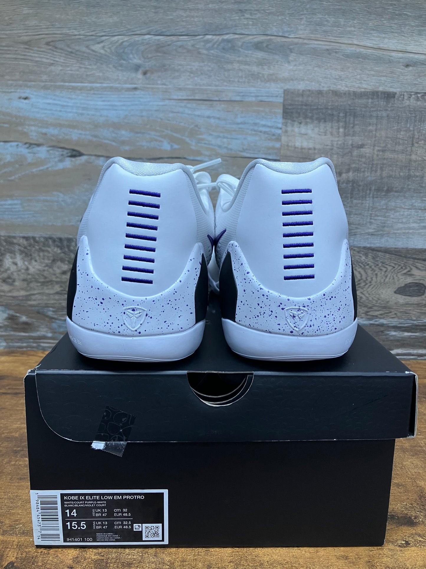 Kobe 9 Court Purple Size 14