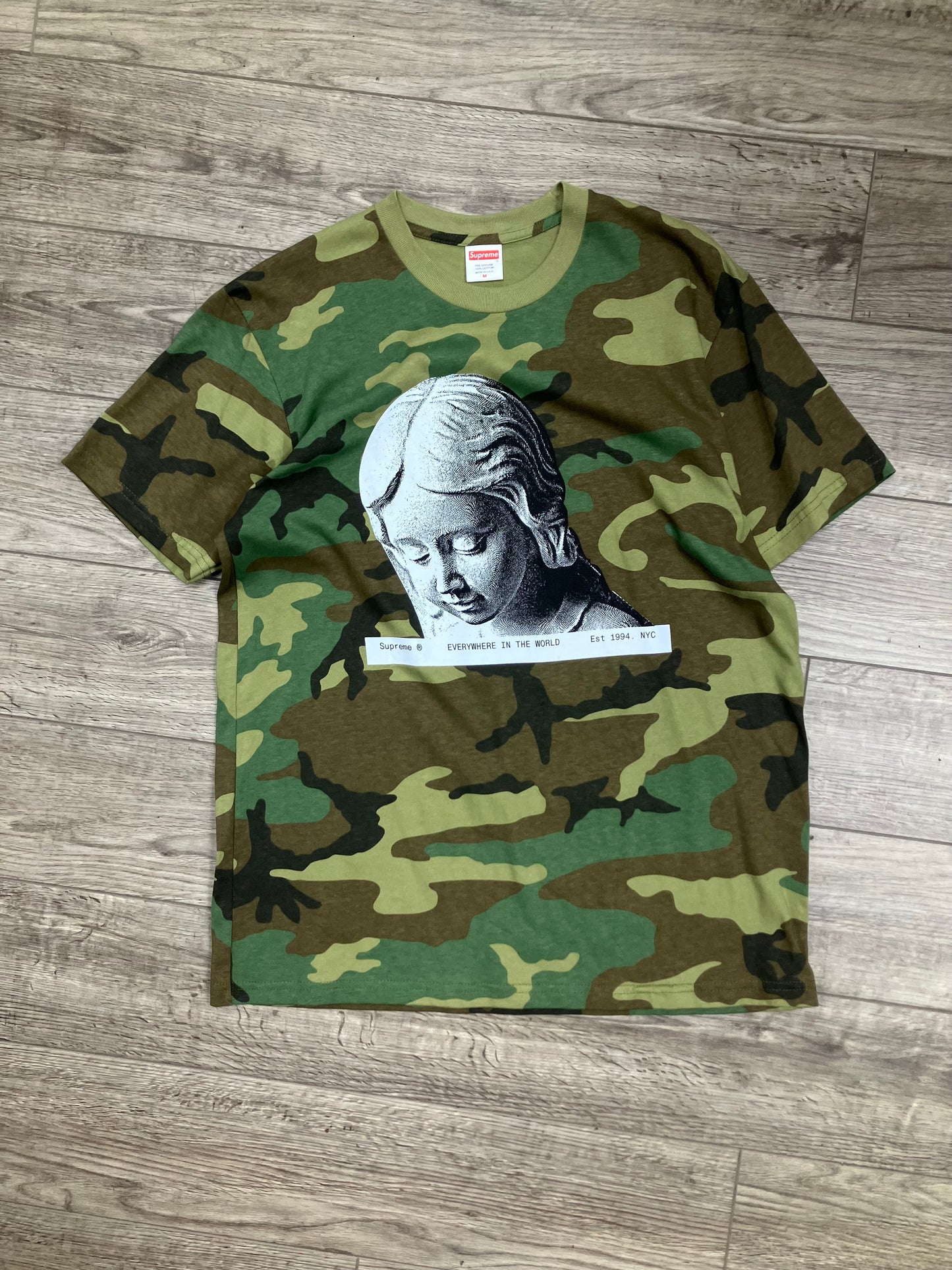 Supreme Camo Dead Presidents Tee Sz M