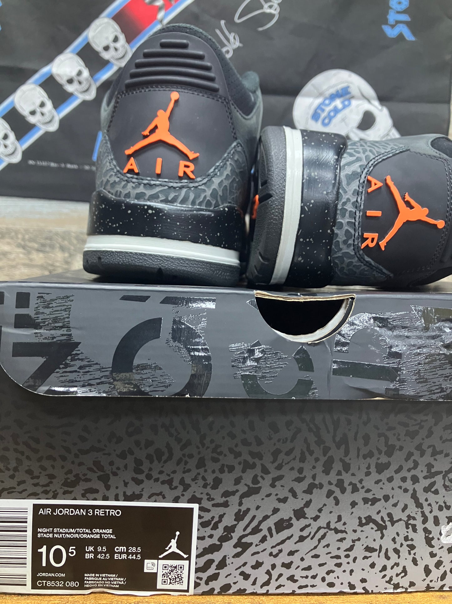 Nike Air Jordan 3 Retro Fear 10.5