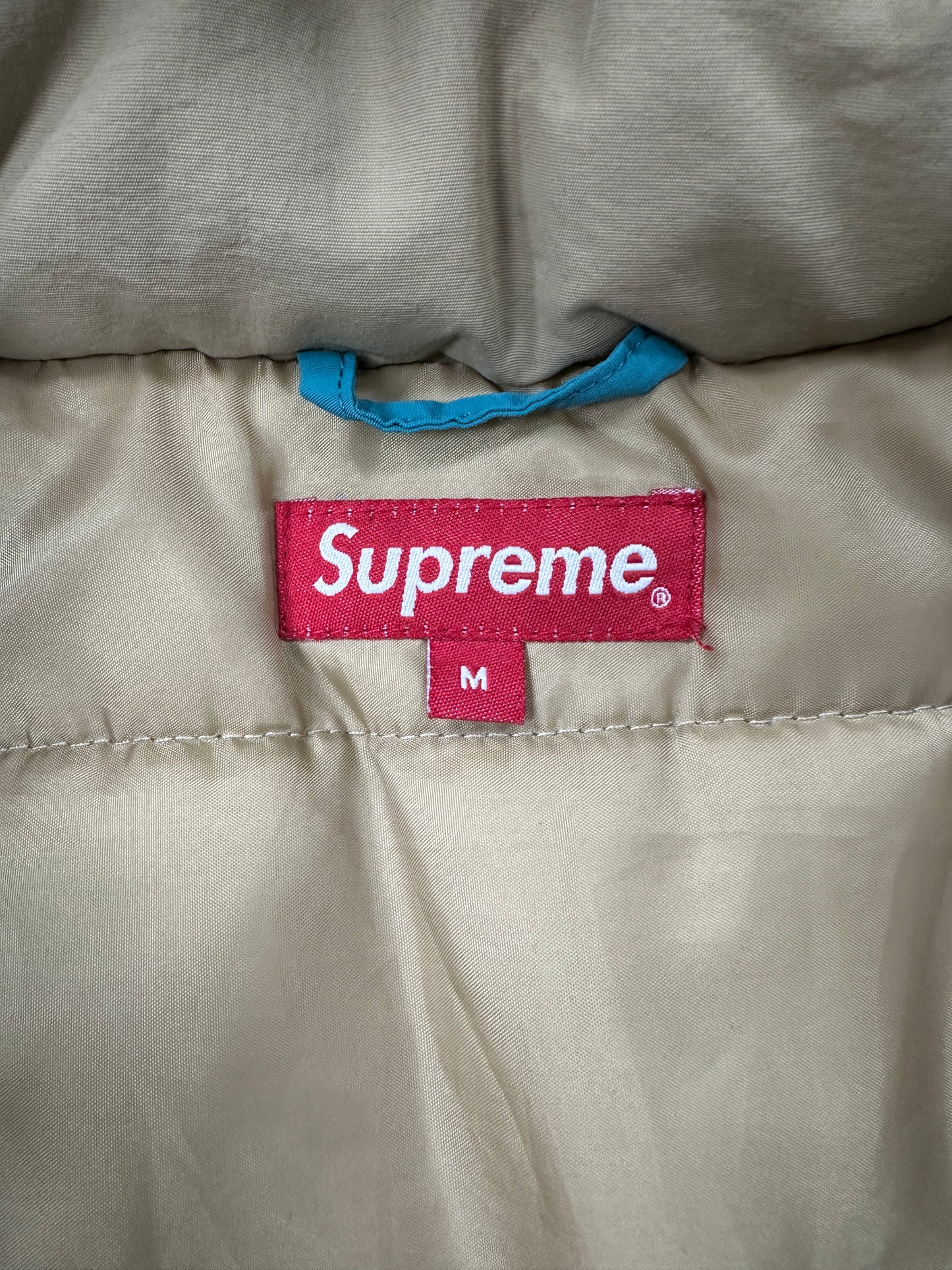 Supreme Sleeve Logo Parka Teal Size M