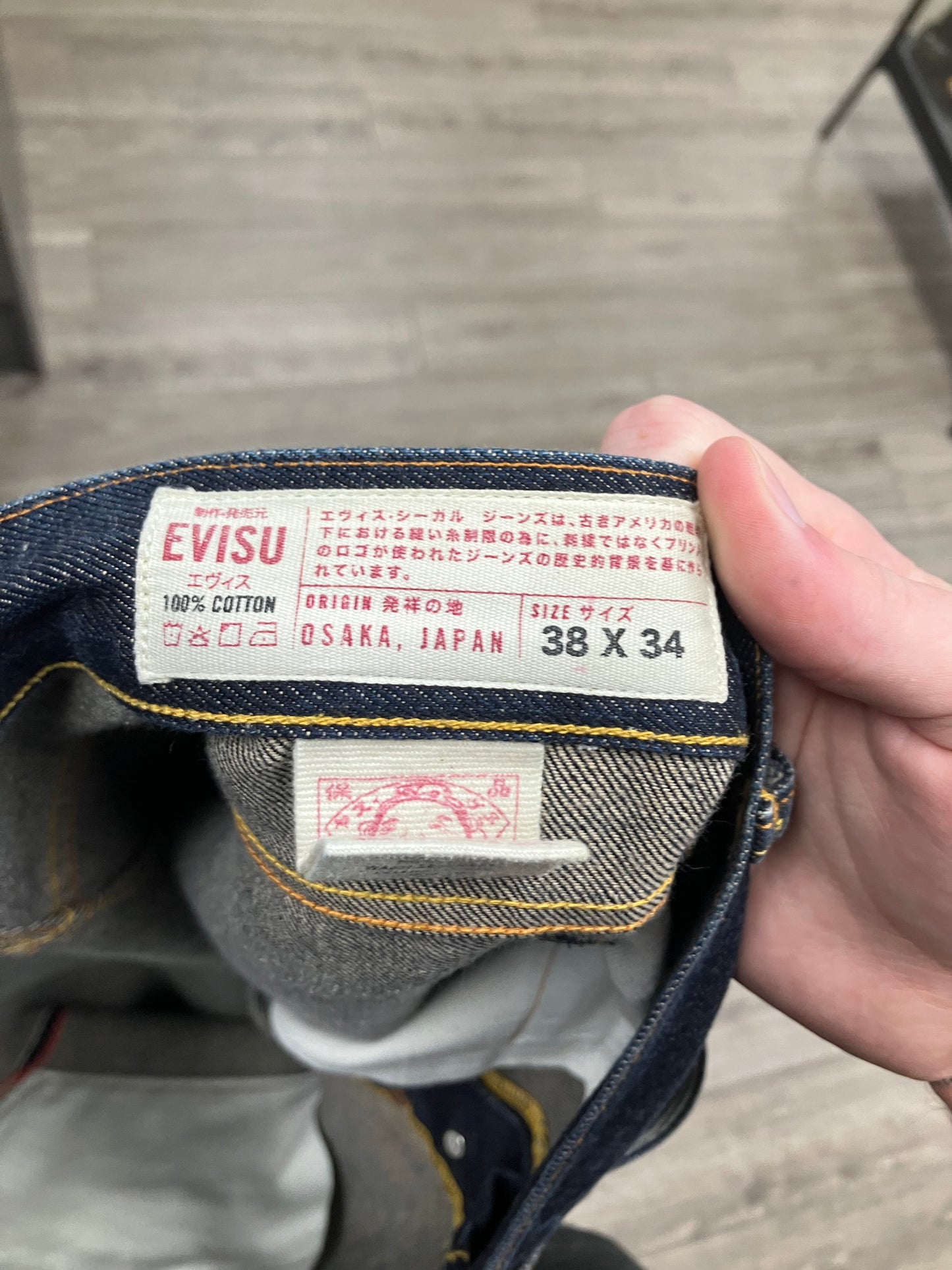 Evisu Japanese Brand No3 Size 38x34