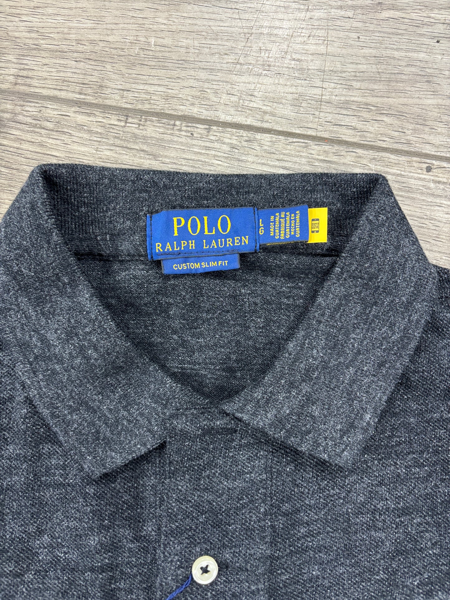 Polo Ralph Lauren black grey shirt L