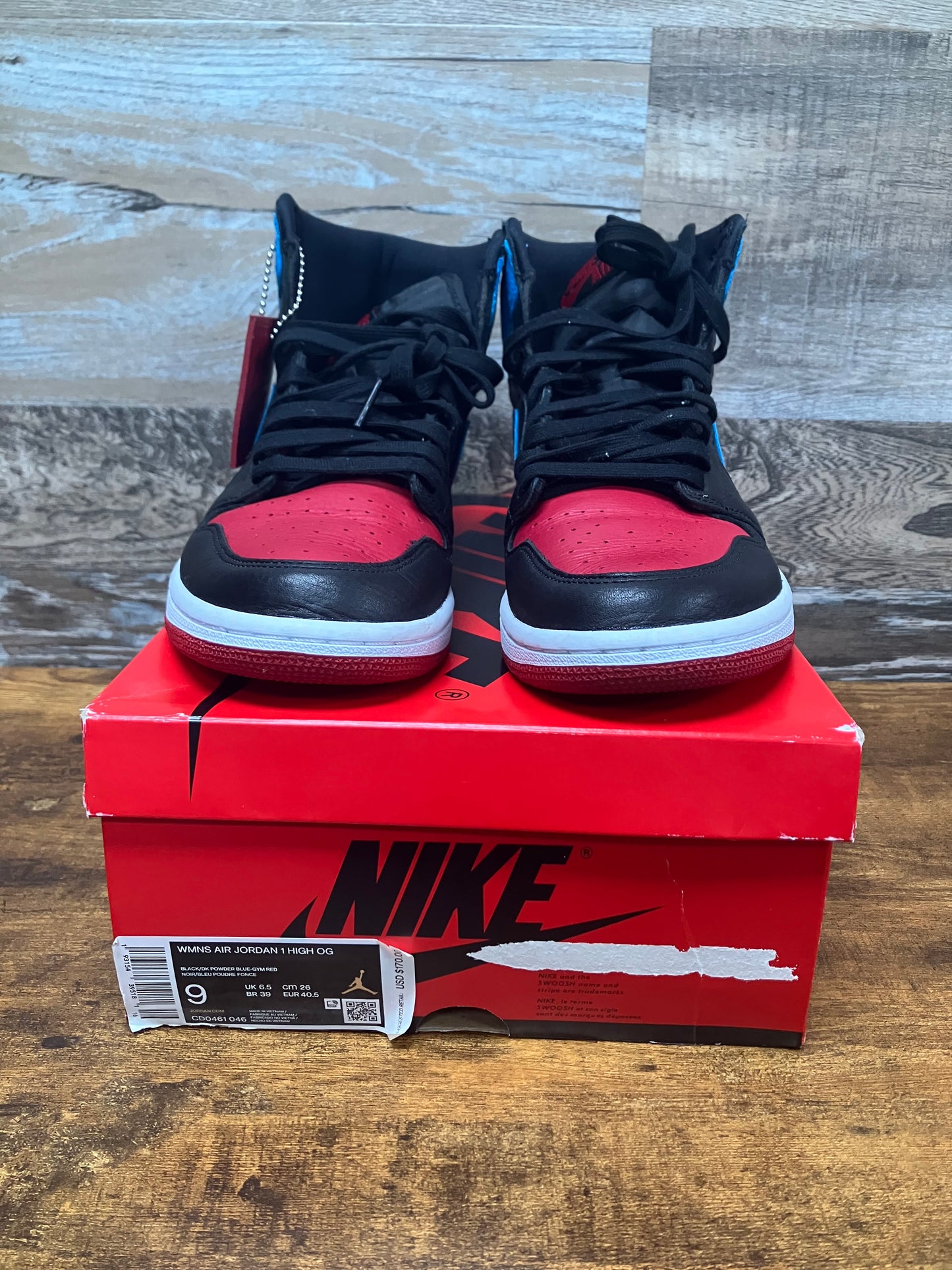 AJ1 UNC to Chi Size 9