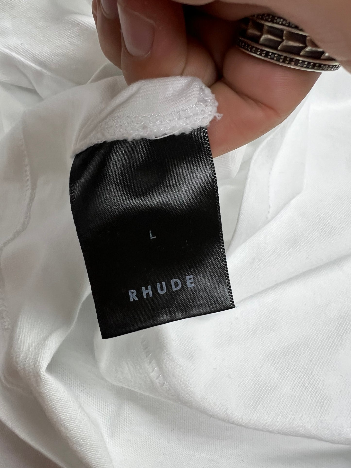 L - Rhude Cream Tee