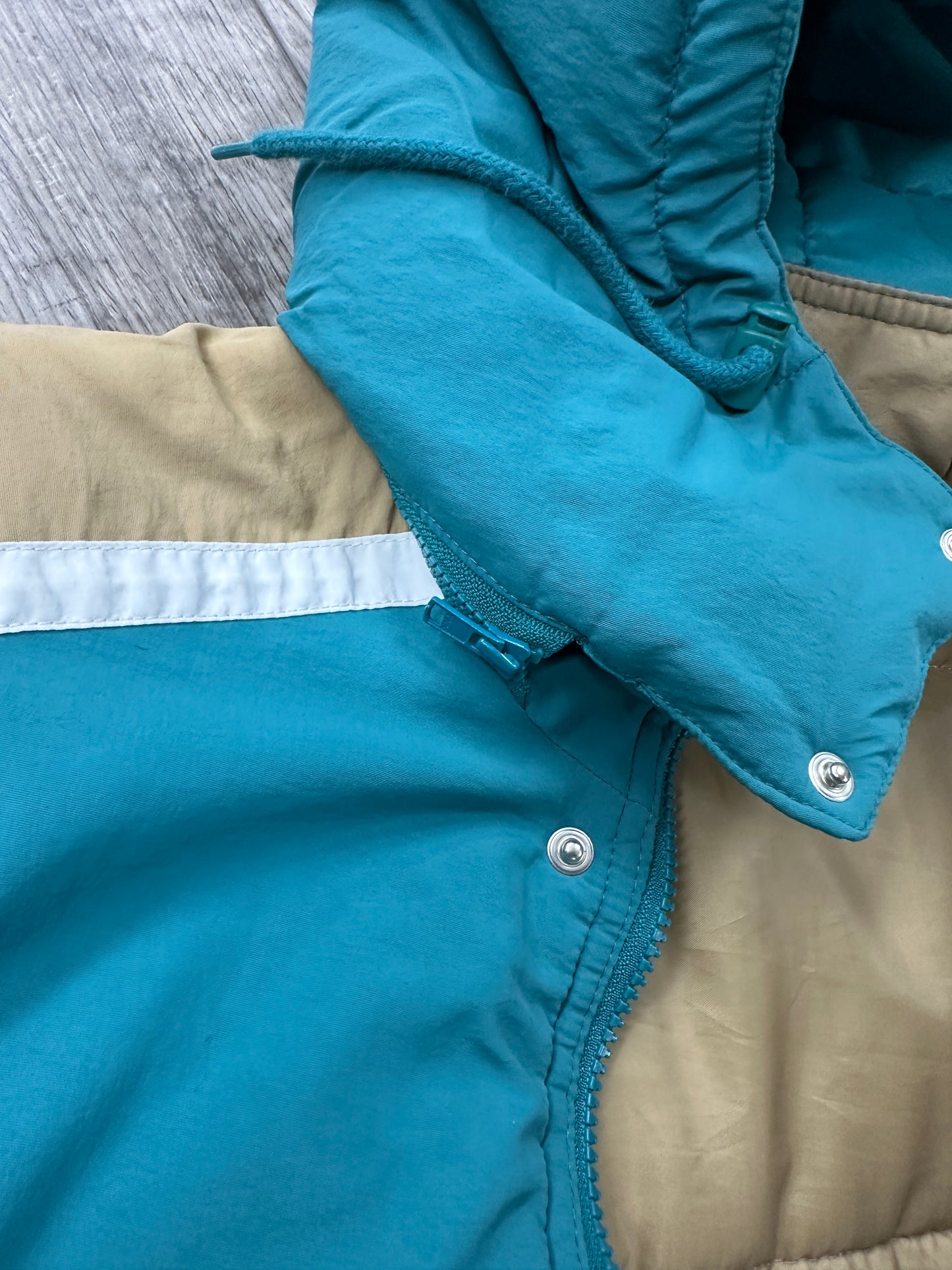 Supreme Sleeve Logo Parka Teal Size M