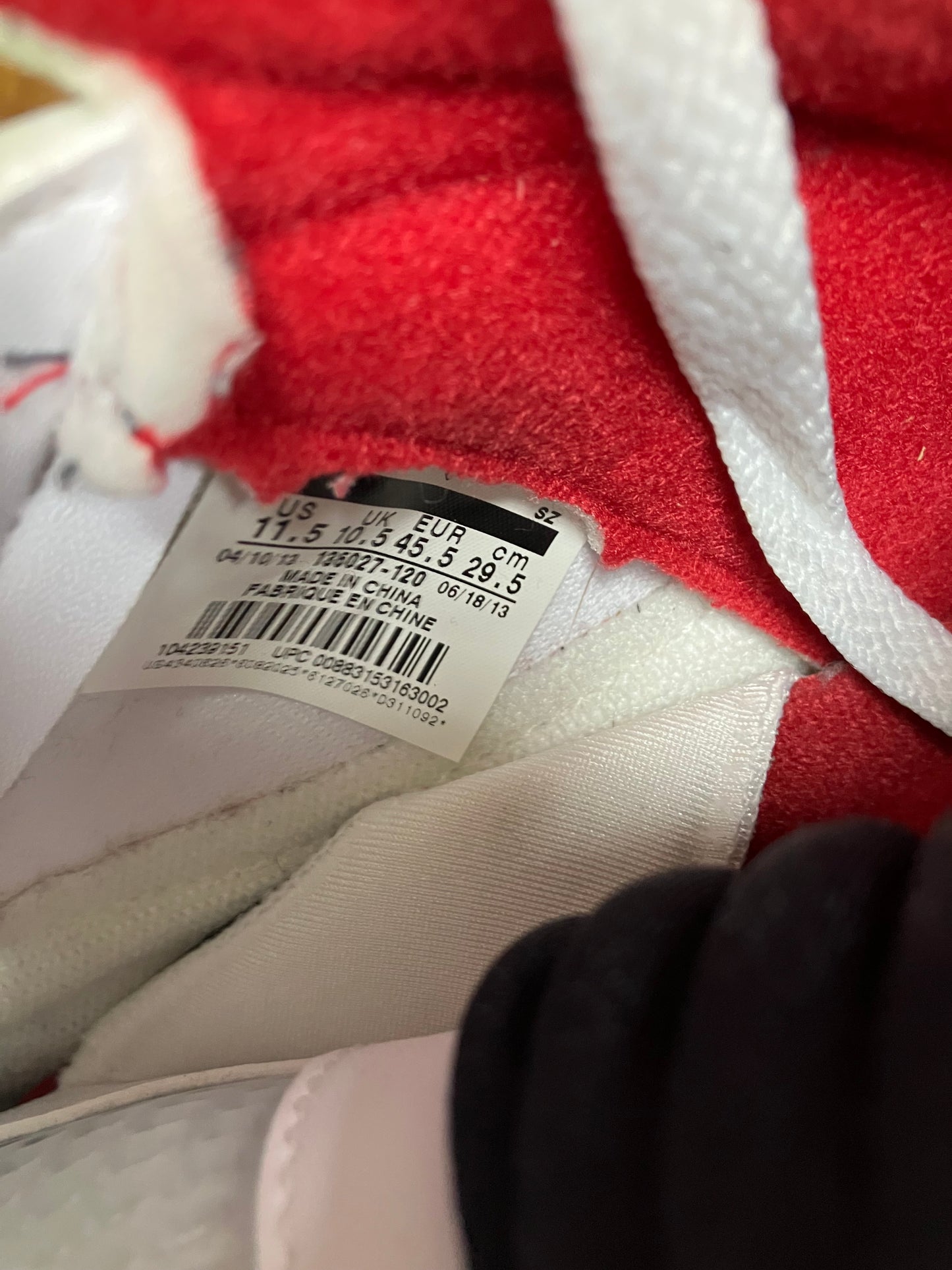 Jordan 5 Fire Red 2013 Size 11.5