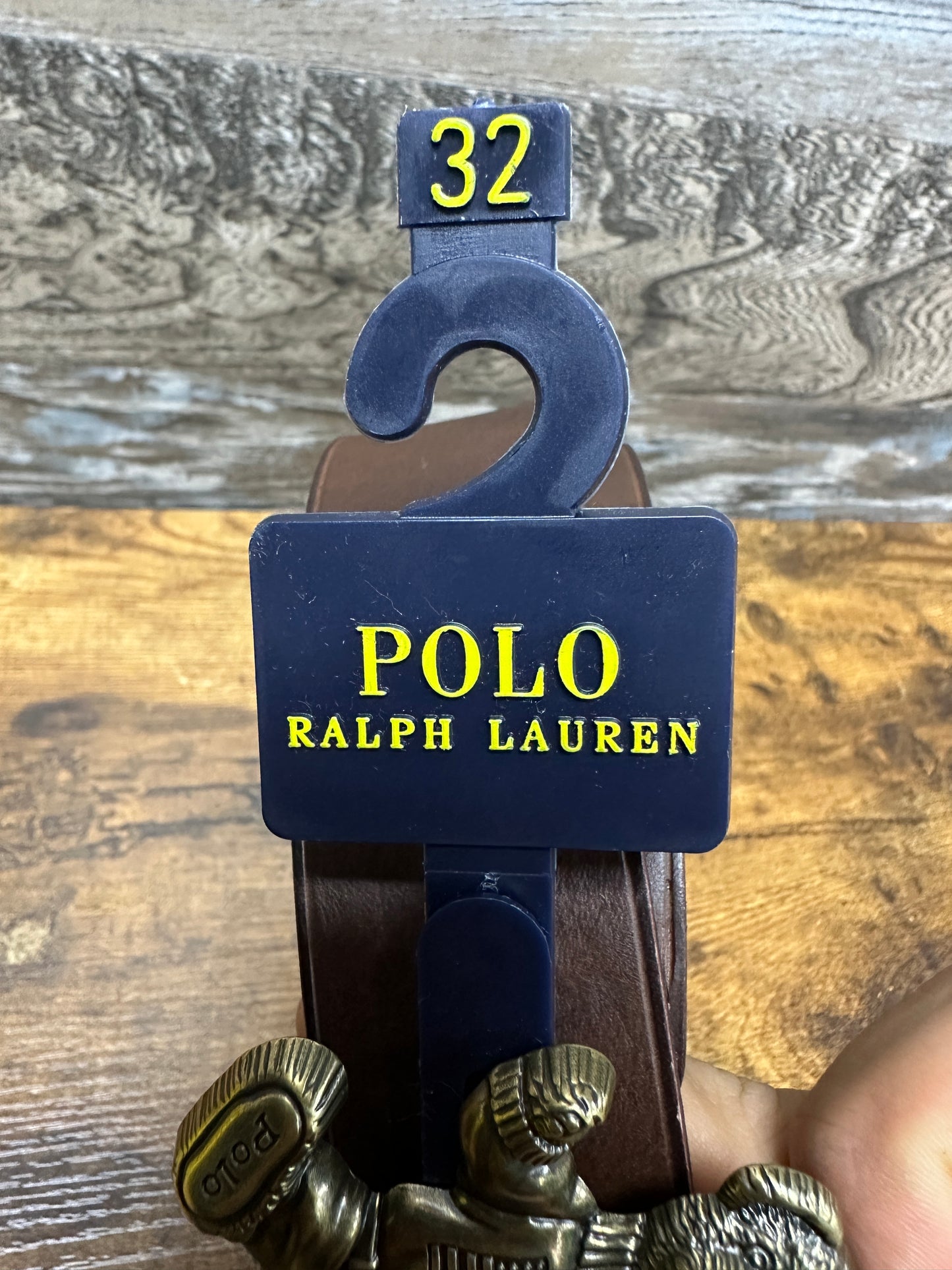 Polo Bear Buckle Leather suede New