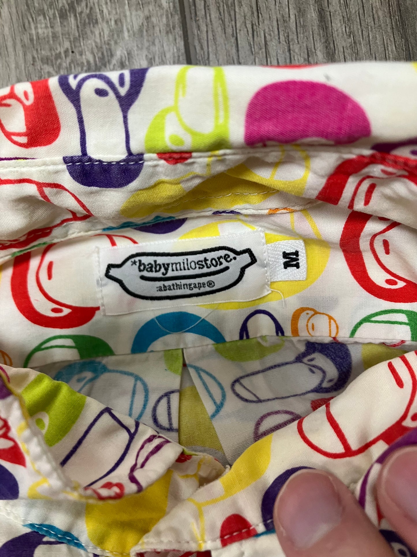 Bape Baby Milo Head Polo L/S Size M