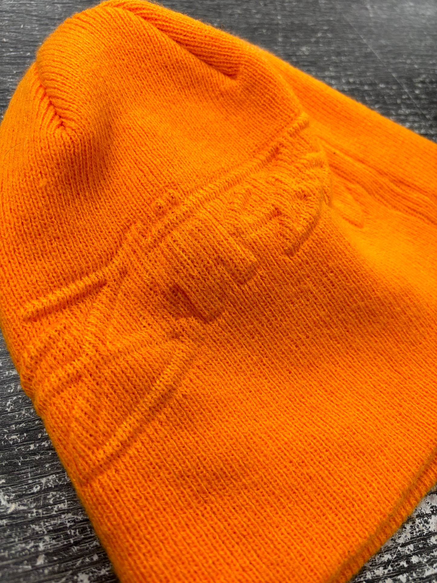 Stussy embossed logo beanie