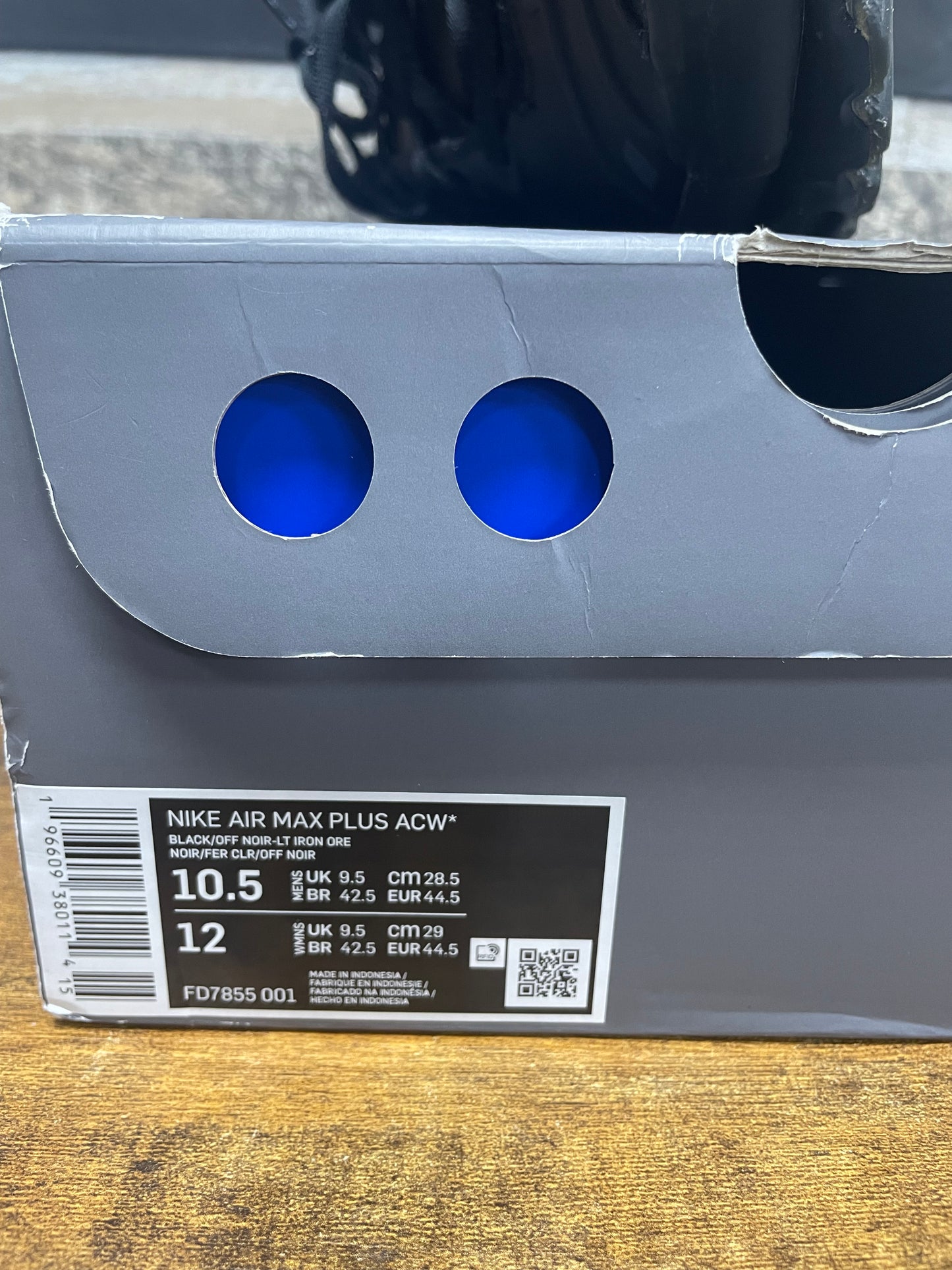 Nike Air Max Plus x A-Cold-Wall* ‘Black’ 10.5