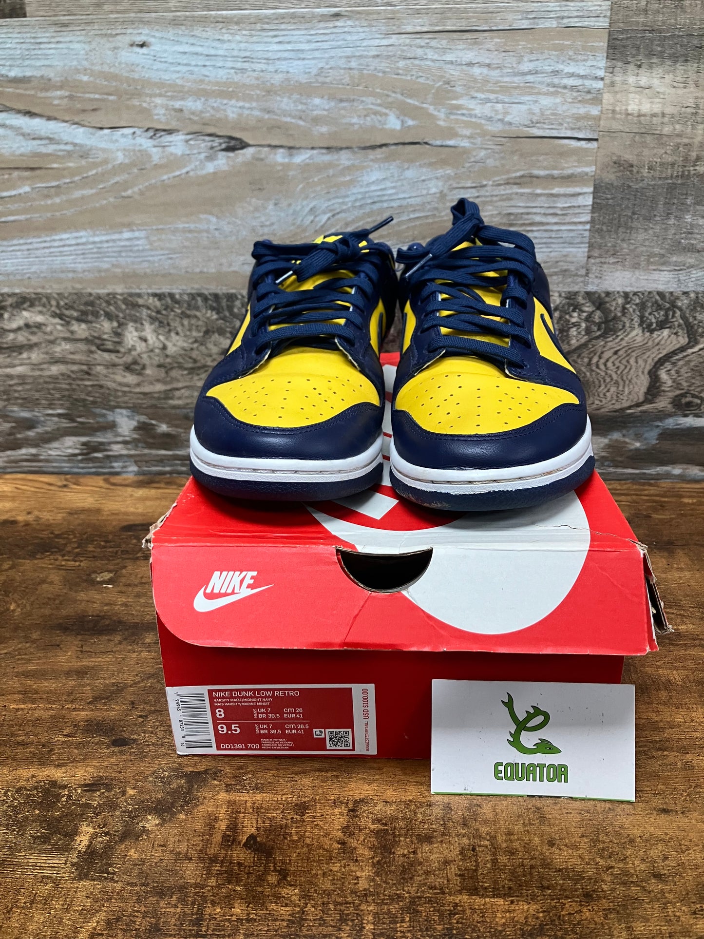 Dunk Low Michigan Size 8