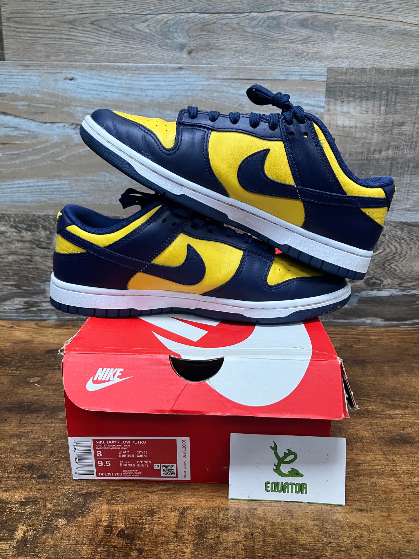 Dunk Low Michigan Size 8