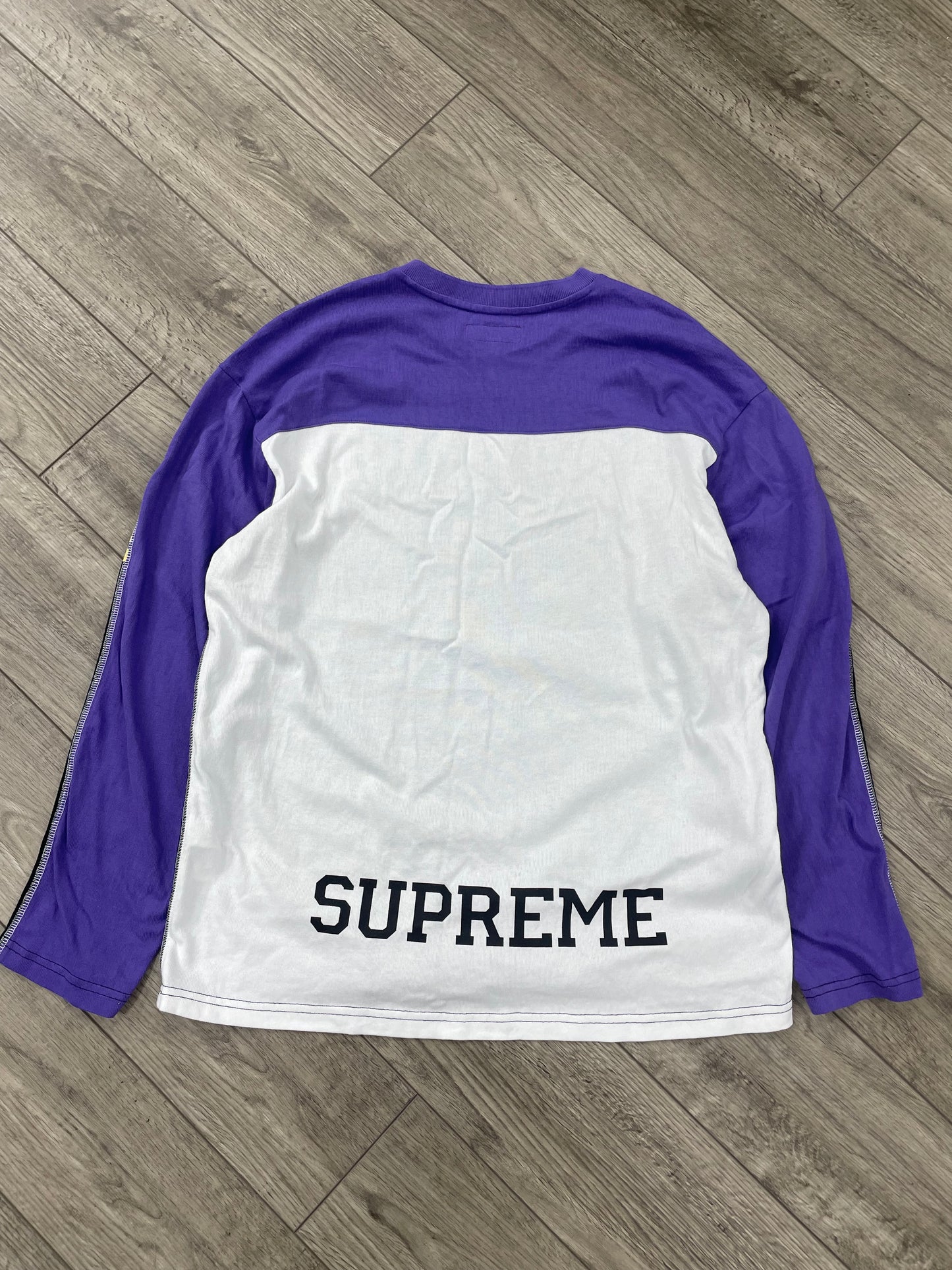 Supreme Split Long Sleeve Football Size Medium
