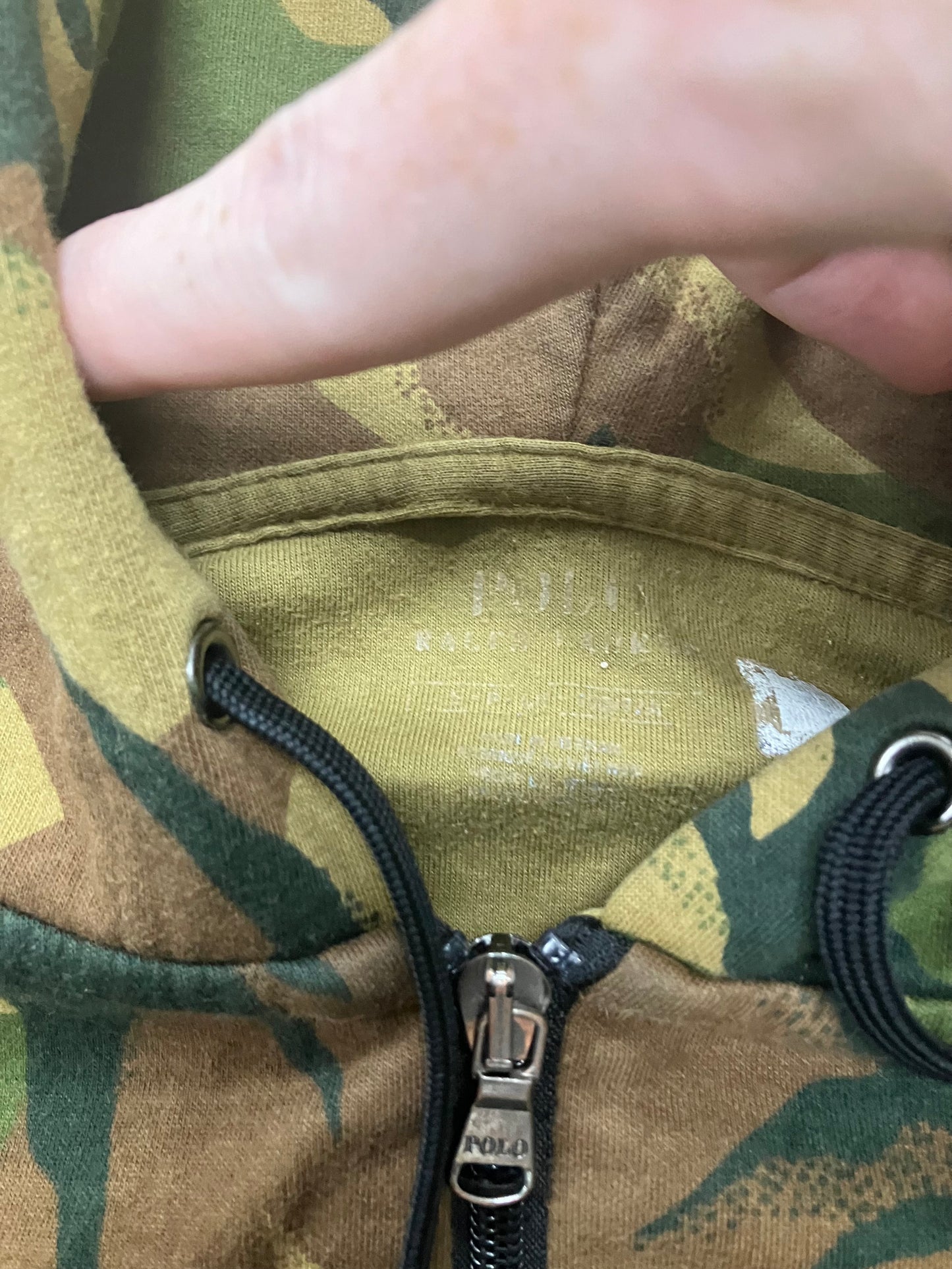 Polo Camo Hoodie Size Small
