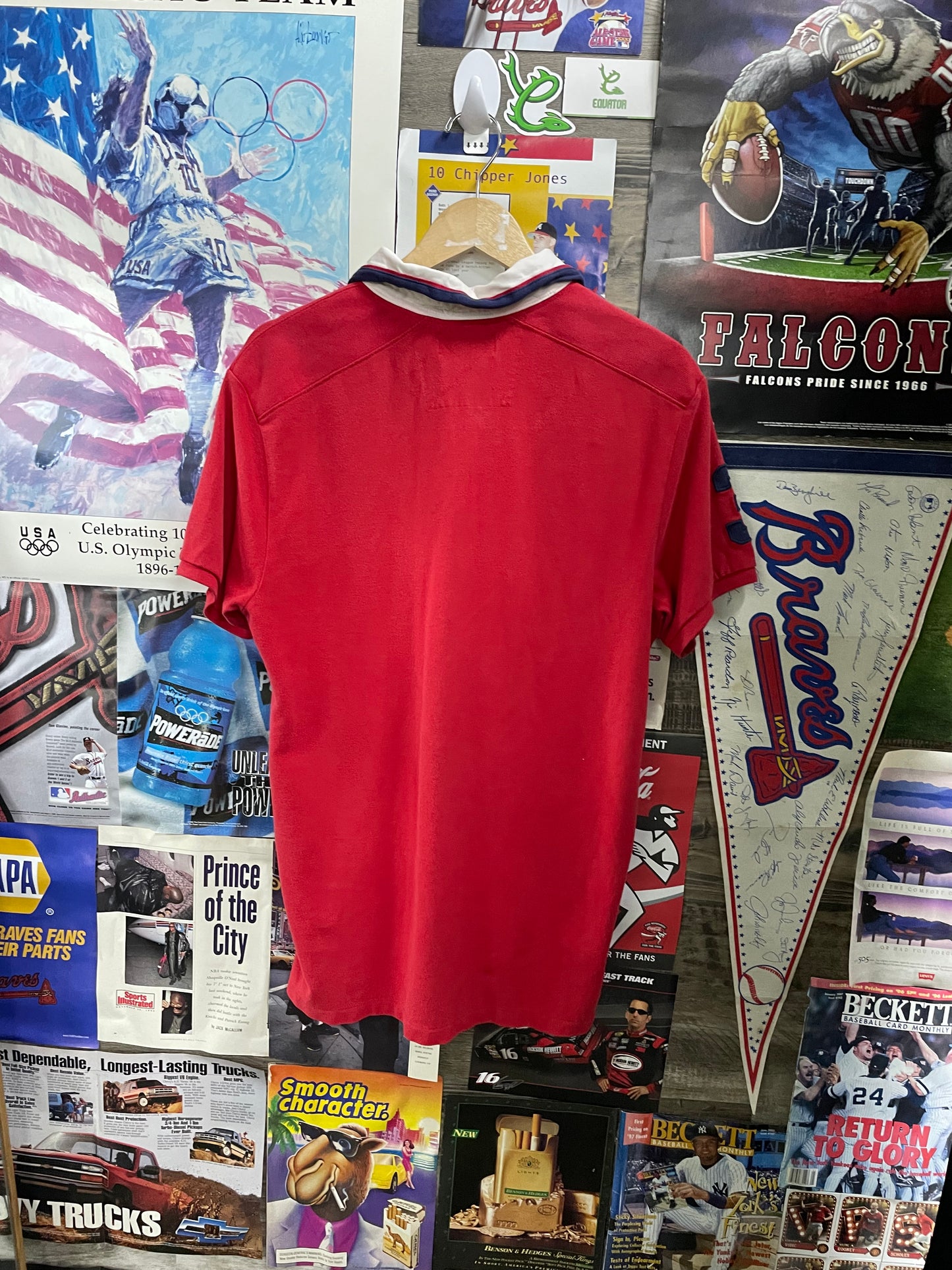 L - Polo by Ralph Lauren Big horse USA Flag Polo