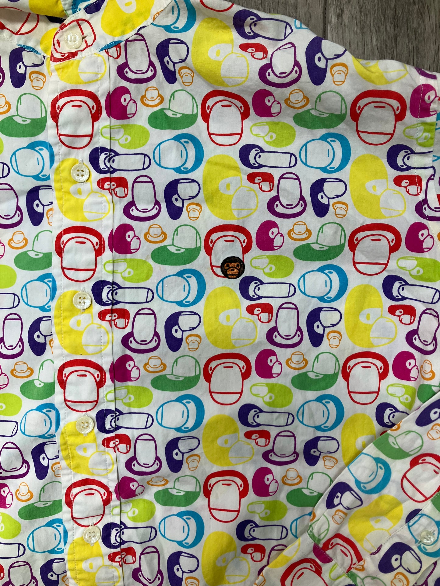 Bape Baby Milo Head Polo L/S Size M