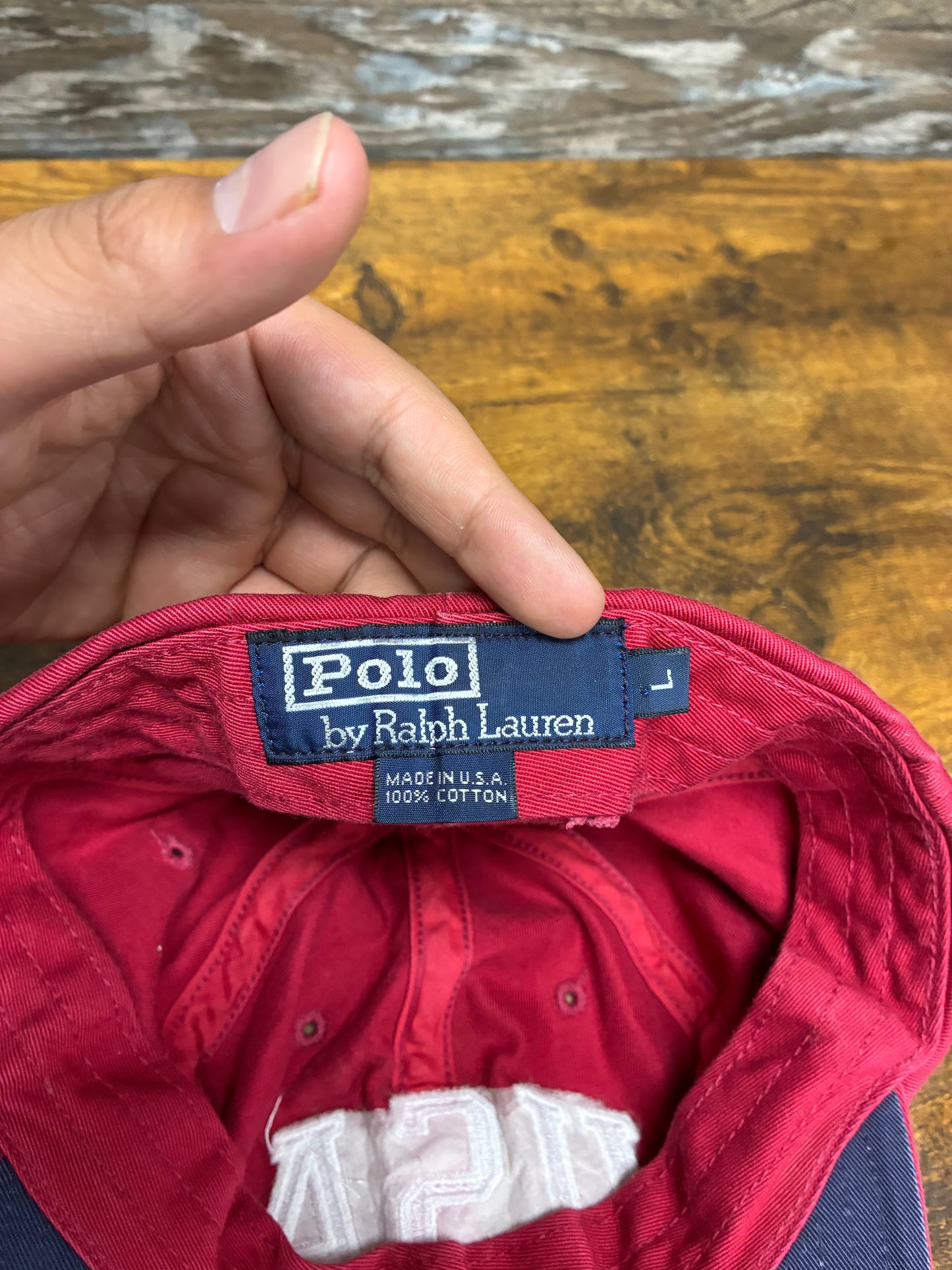 OS - Vintage Polo Ralph Lauren USA Red Hat