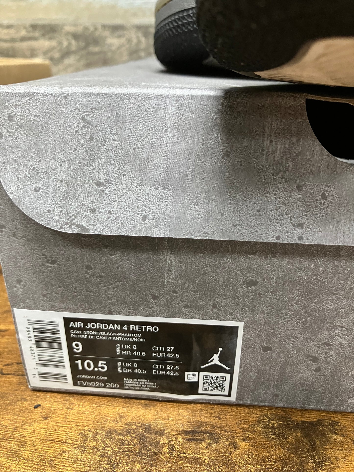 Jordan Retro 4 Basketball "Cave Stone" 9
